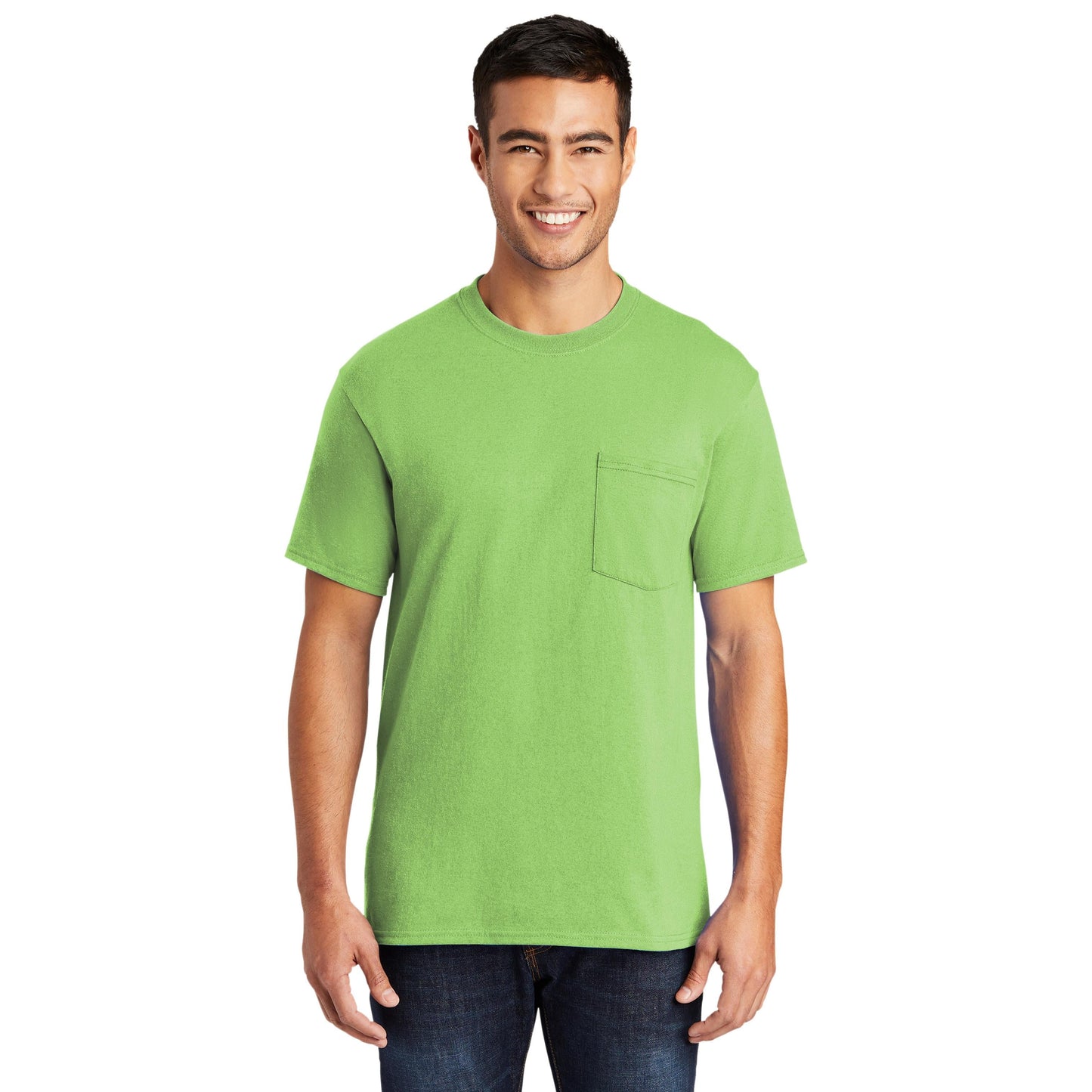 Ash T-Shirts - Port & Company - Soft Pocket Tee - Eco Friendly