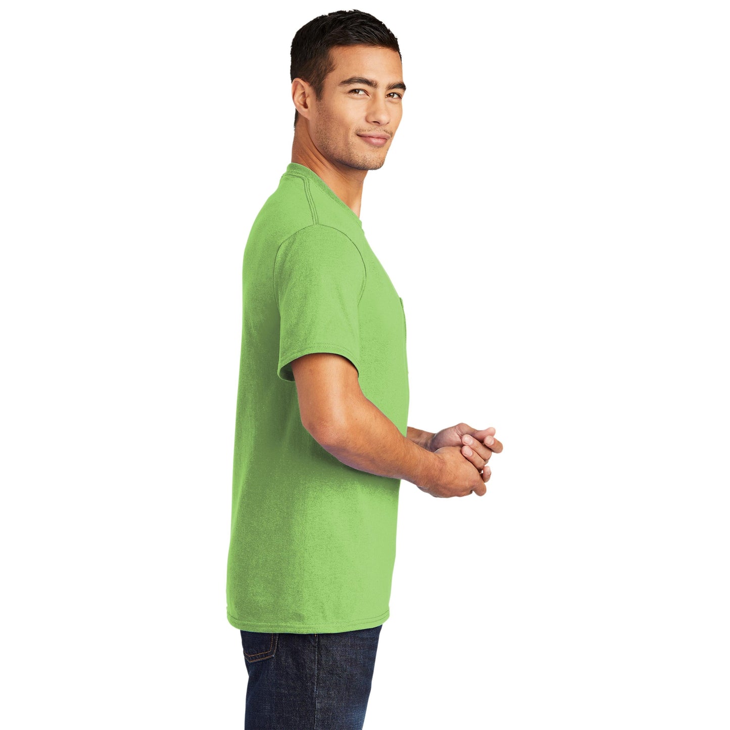 Ash T-Shirts - Port & Company - Soft Pocket Tee - Eco Friendly