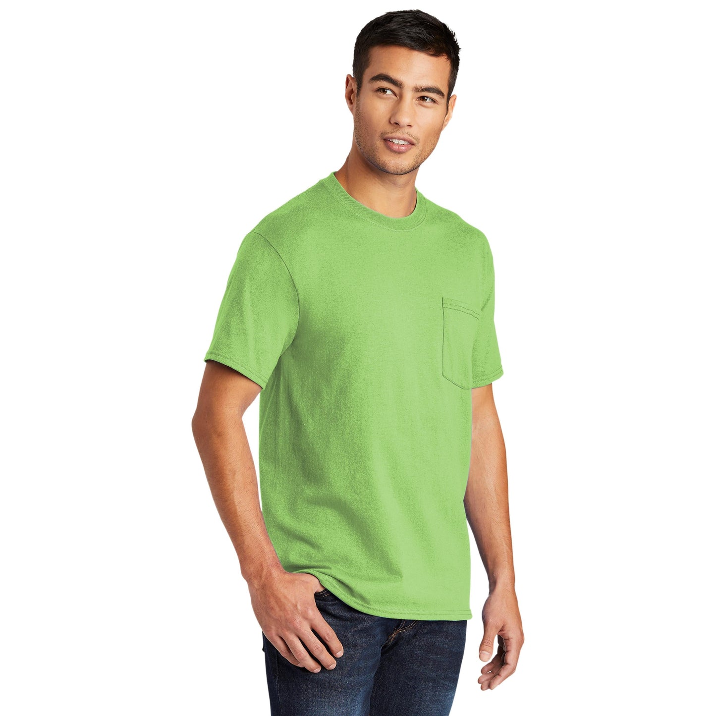 Ash T-Shirts - Port & Company - Soft Pocket Tee - Eco Friendly