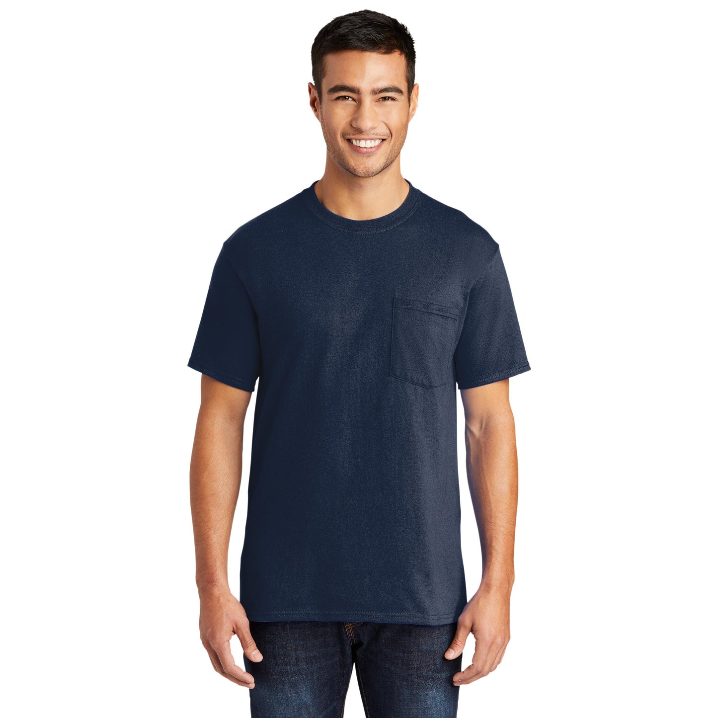 Ash T-Shirts - Port & Company - Soft Pocket Tee - Eco Friendly