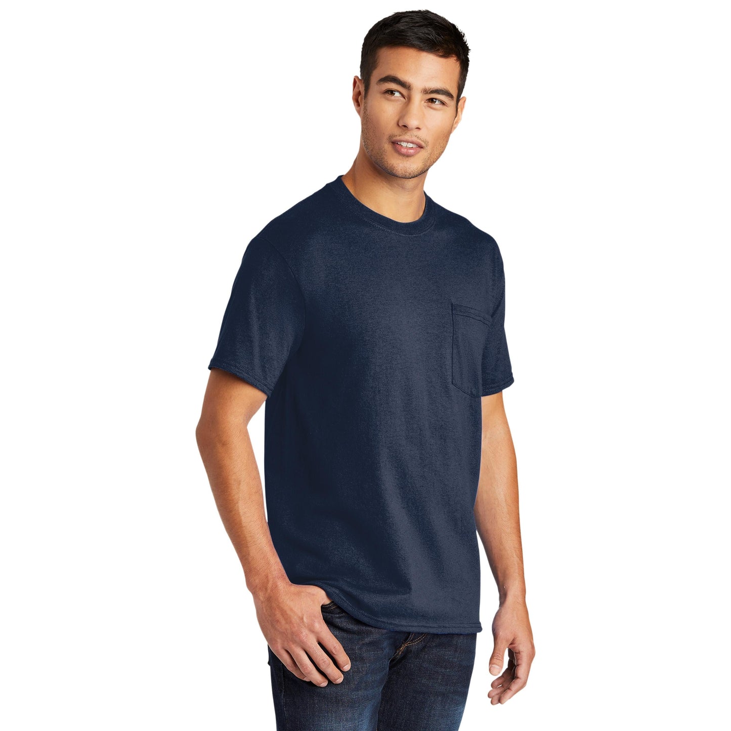 Ash T-Shirts - Port & Company - Soft Pocket Tee - Eco Friendly