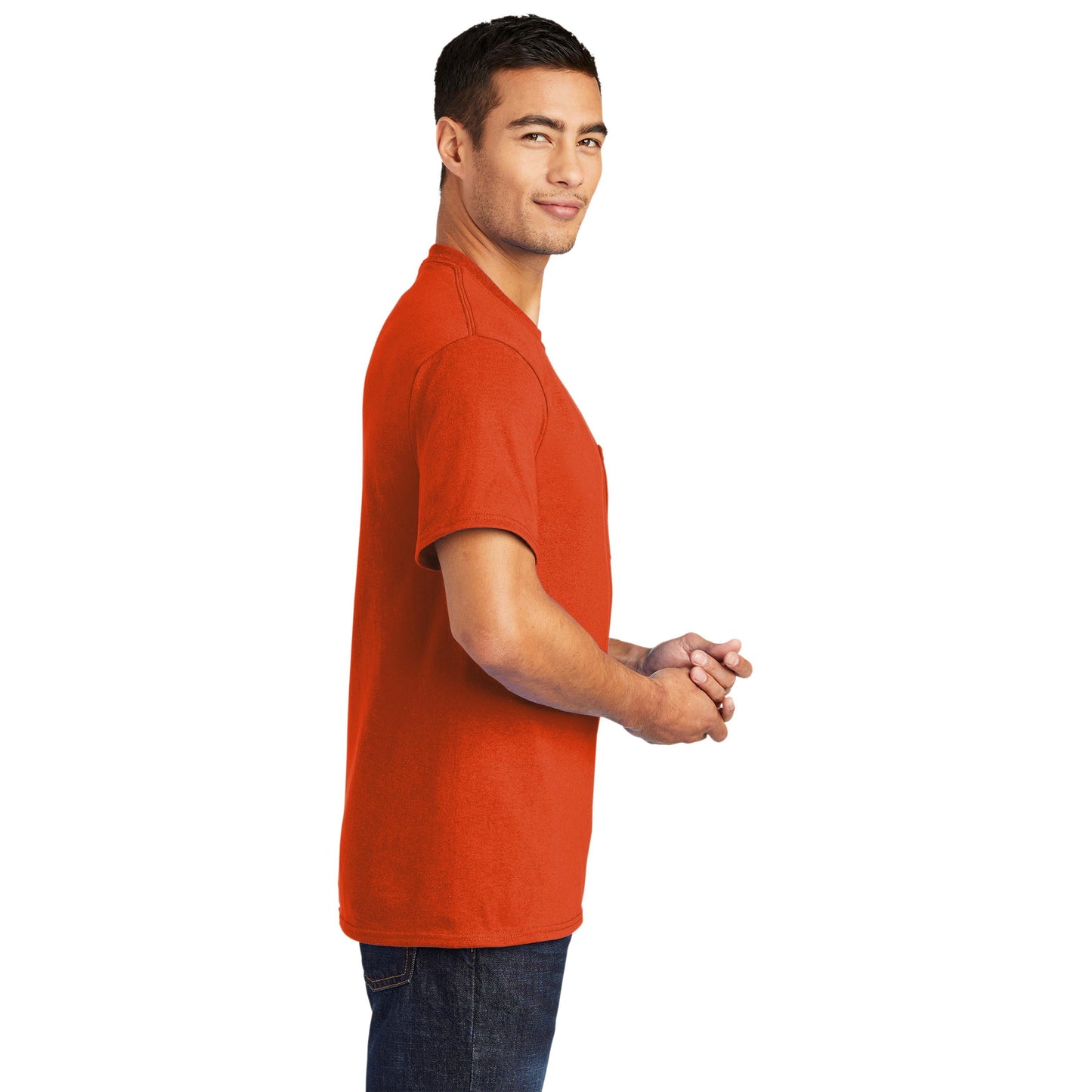 Ash T-Shirts - Port & Company - Soft Pocket Tee - Eco Friendly