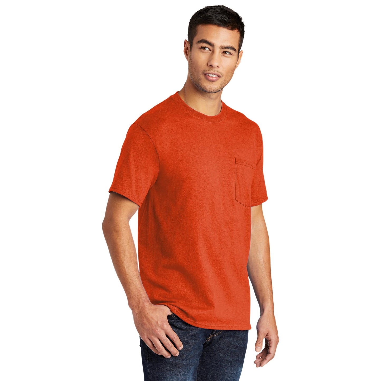 Ash T-Shirts - Port & Company - Soft Pocket Tee - Eco Friendly