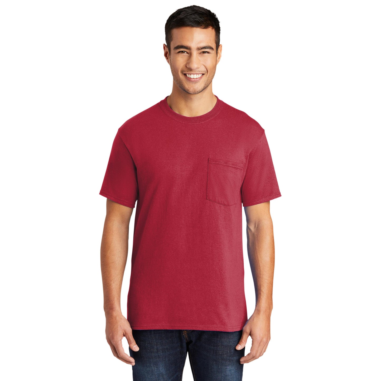 Ash T-Shirts - Port & Company - Soft Pocket Tee - Eco Friendly