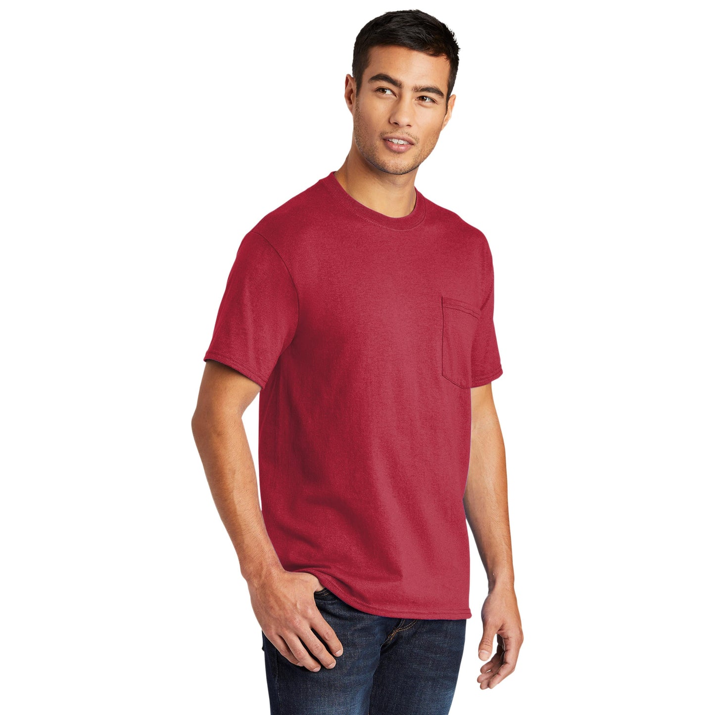 Ash T-Shirts - Port & Company - Soft Pocket Tee - Eco Friendly