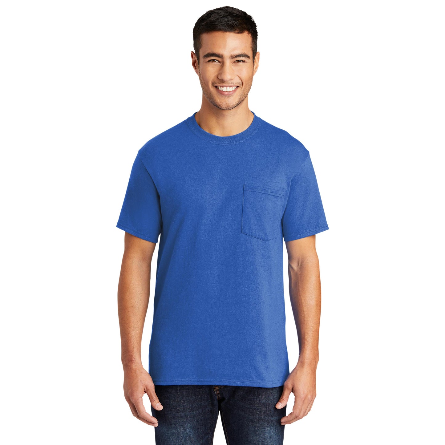 Ash T-Shirts - Port & Company - Soft Pocket Tee - Eco Friendly