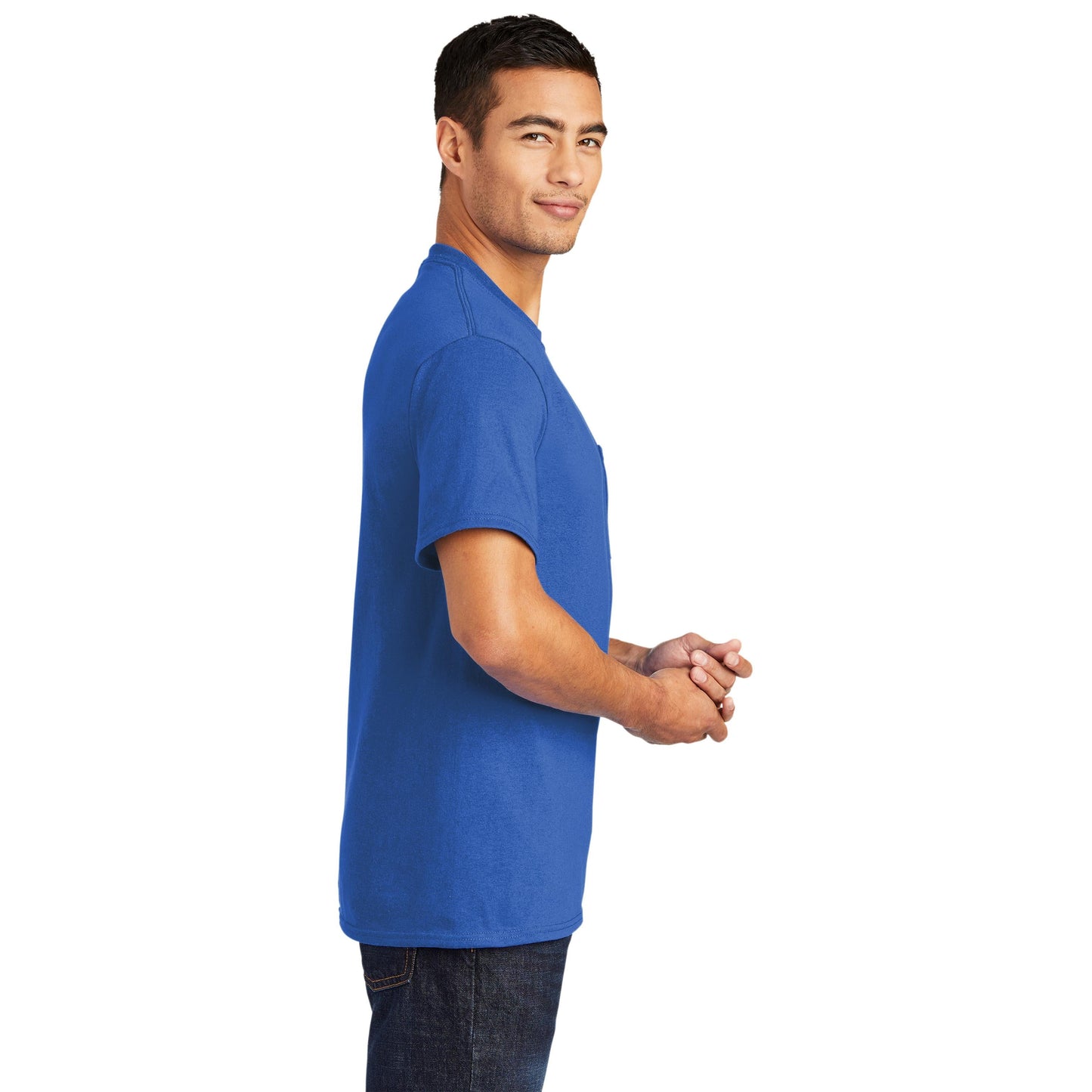 Ash T-Shirts - Port & Company - Soft Pocket Tee - Eco Friendly