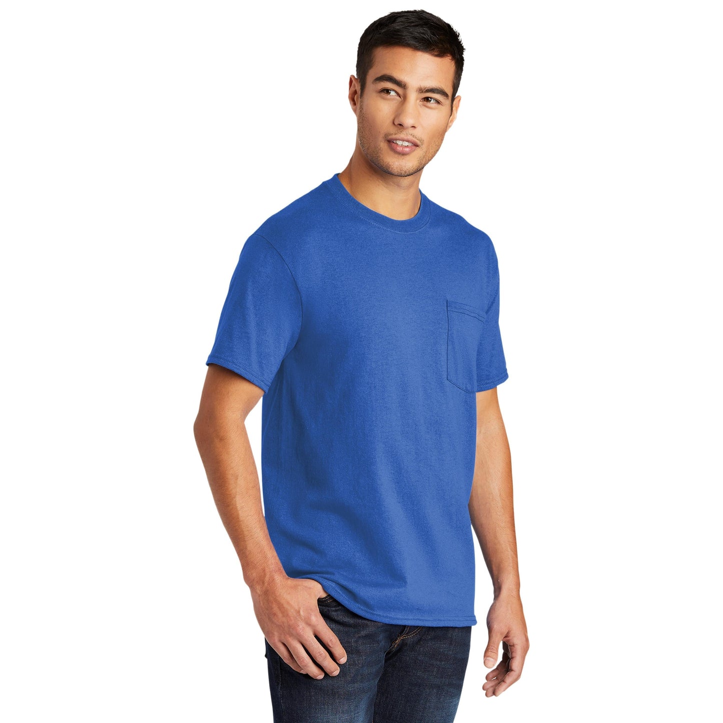Ash T-Shirts - Port & Company - Soft Pocket Tee - Eco Friendly
