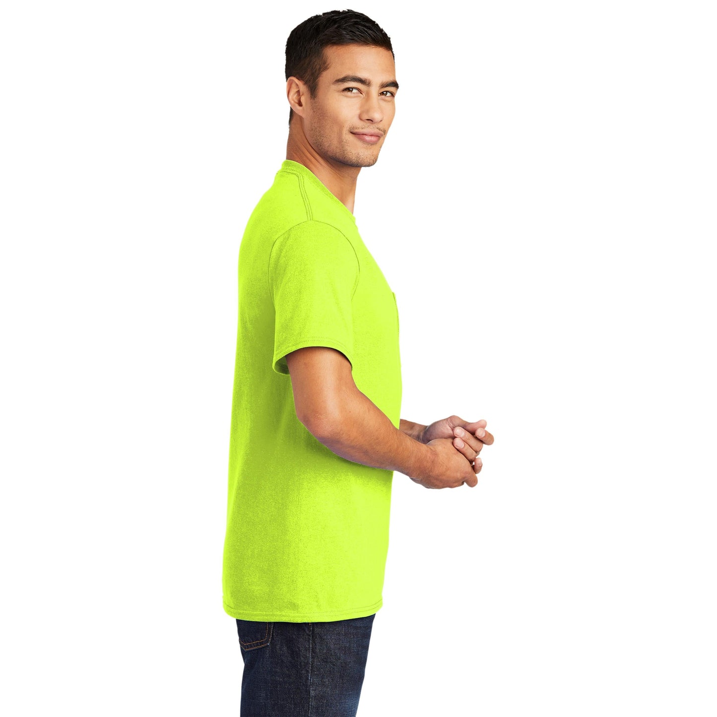Ash T-Shirts - Port & Company - Soft Pocket Tee - Eco Friendly