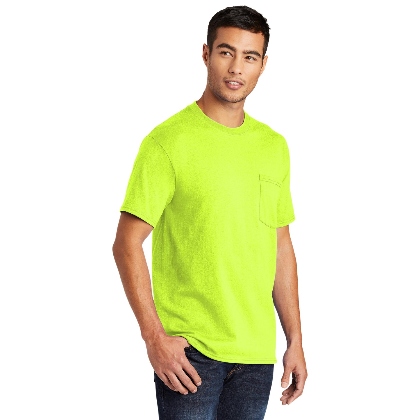 Ash T-Shirts - Port & Company - Soft Pocket Tee - Eco Friendly