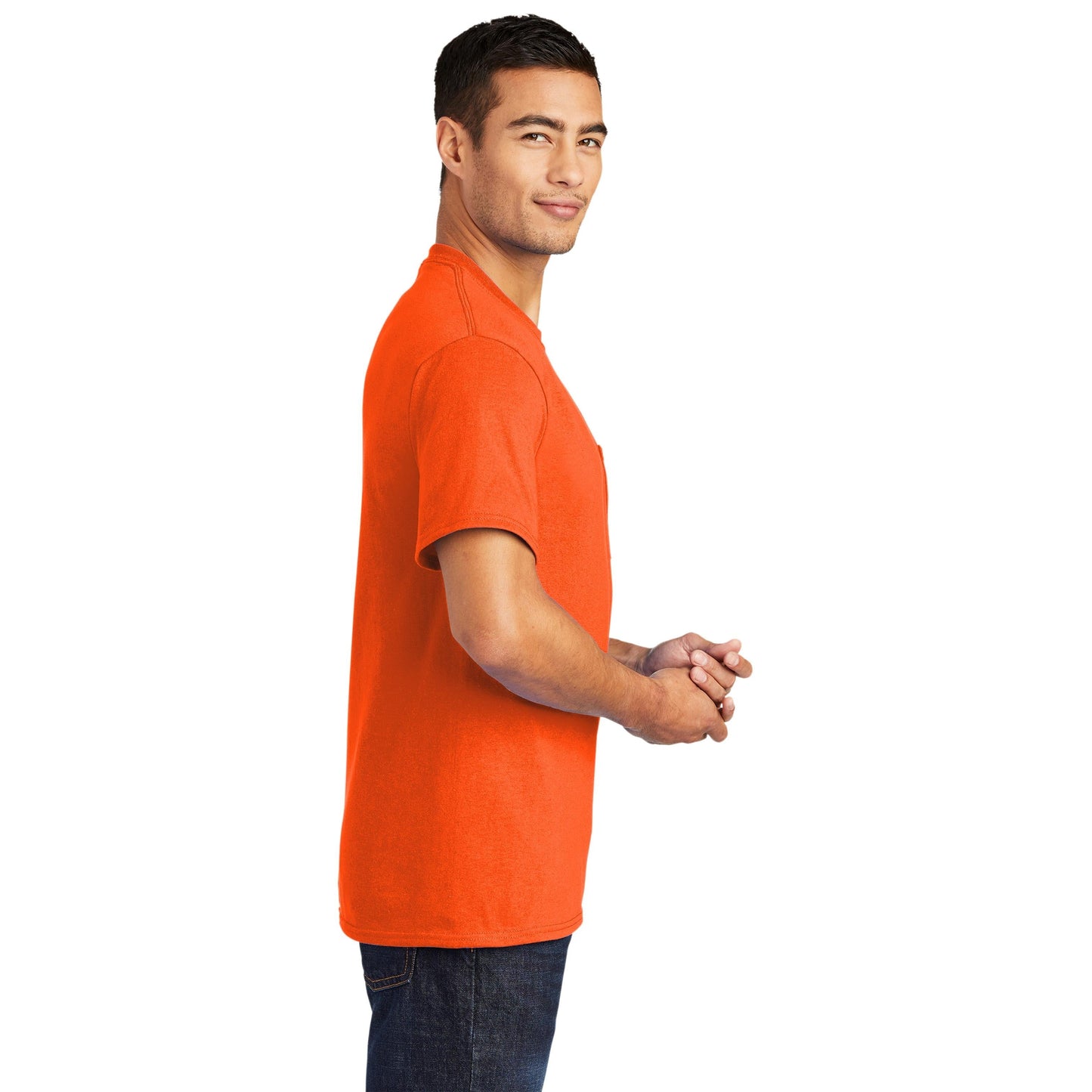 Ash T-Shirts - Port & Company - Soft Pocket Tee - Eco Friendly