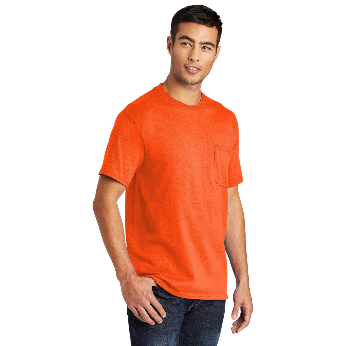Ash T-Shirts - Port & Company - Soft Pocket Tee - Eco Friendly