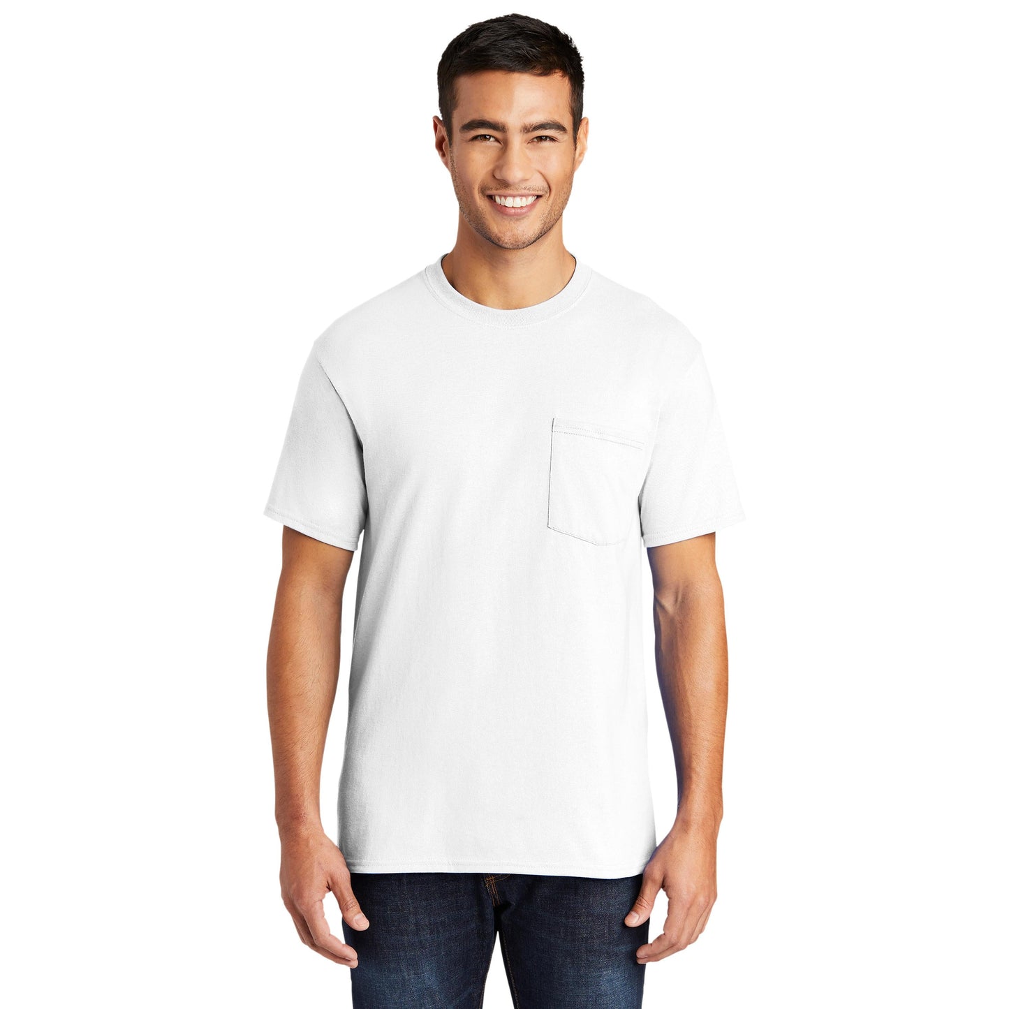 Ash T-Shirts - Port & Company - Soft Pocket Tee - Eco Friendly