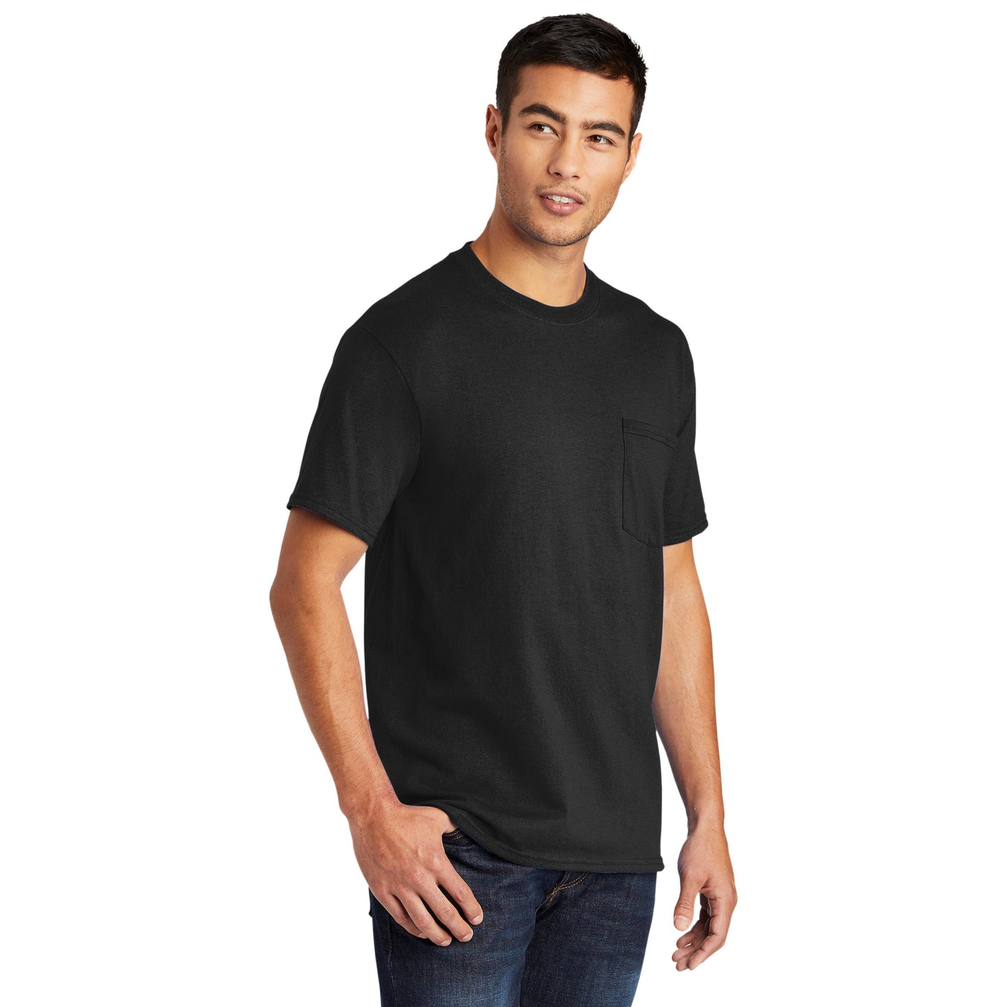 Ash Pocket T-Shirt - Port & Company - Comfortable Fit