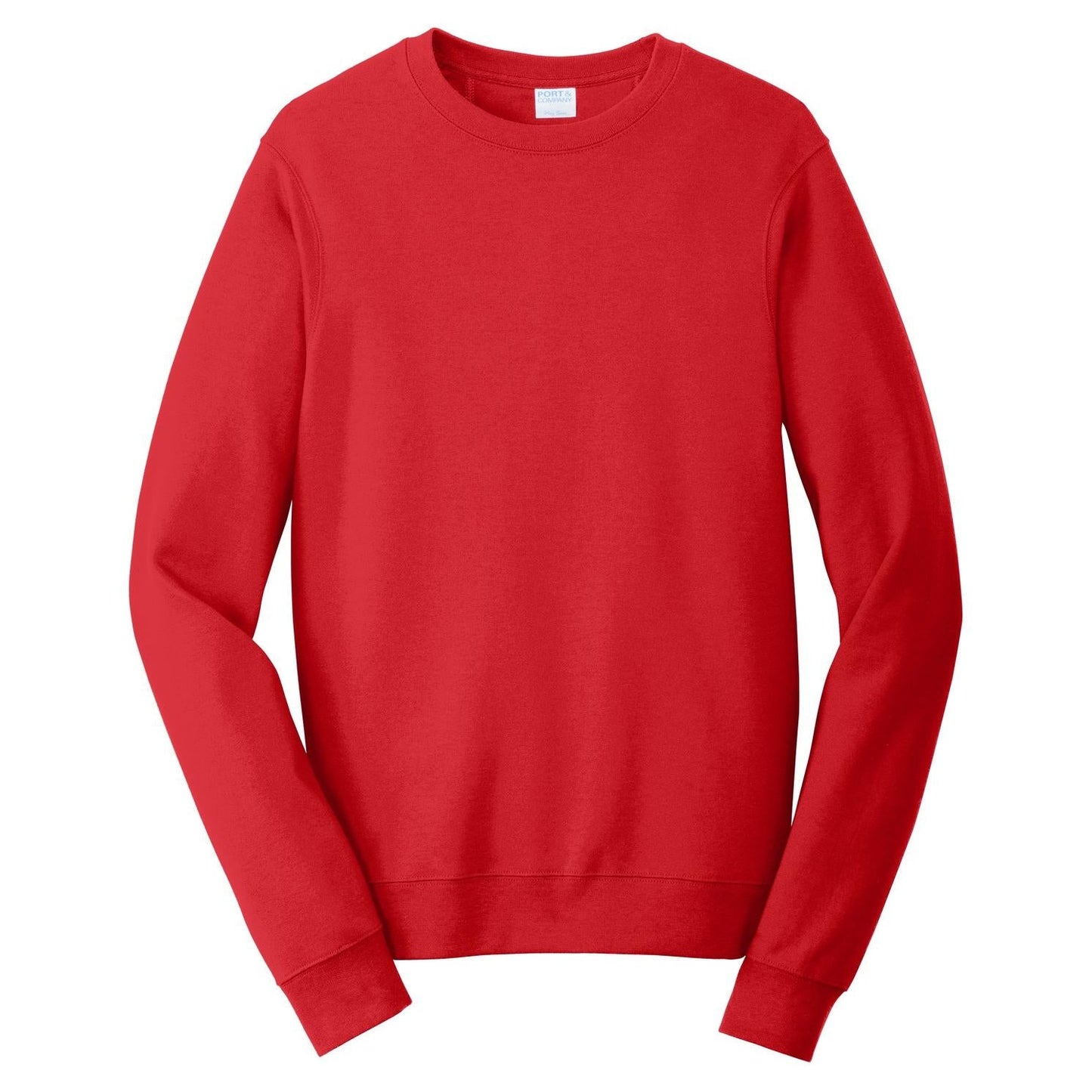White Fleece Sweatshirt - Port & Company - Soft Touch