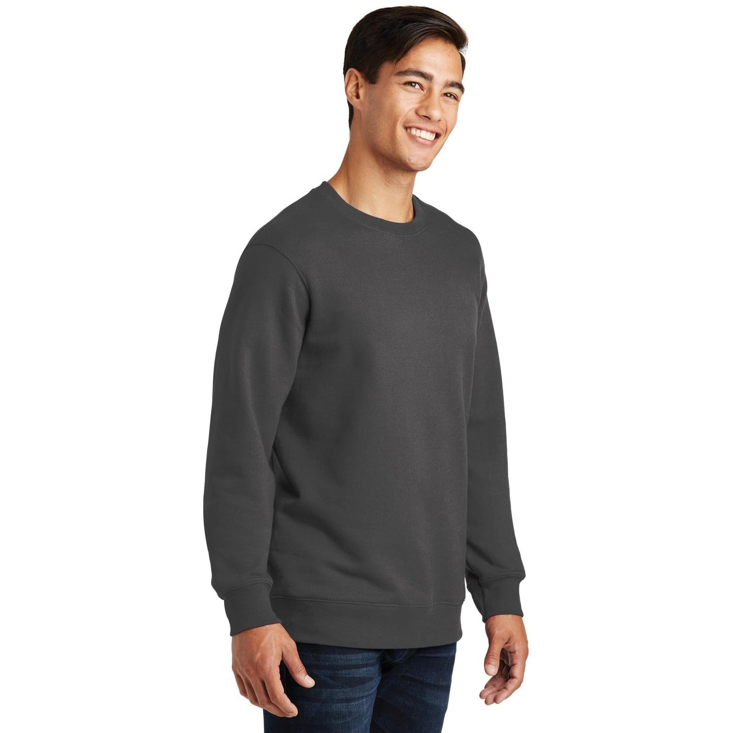 White Fleece Sweatshirt - Port & Company - Soft Touch