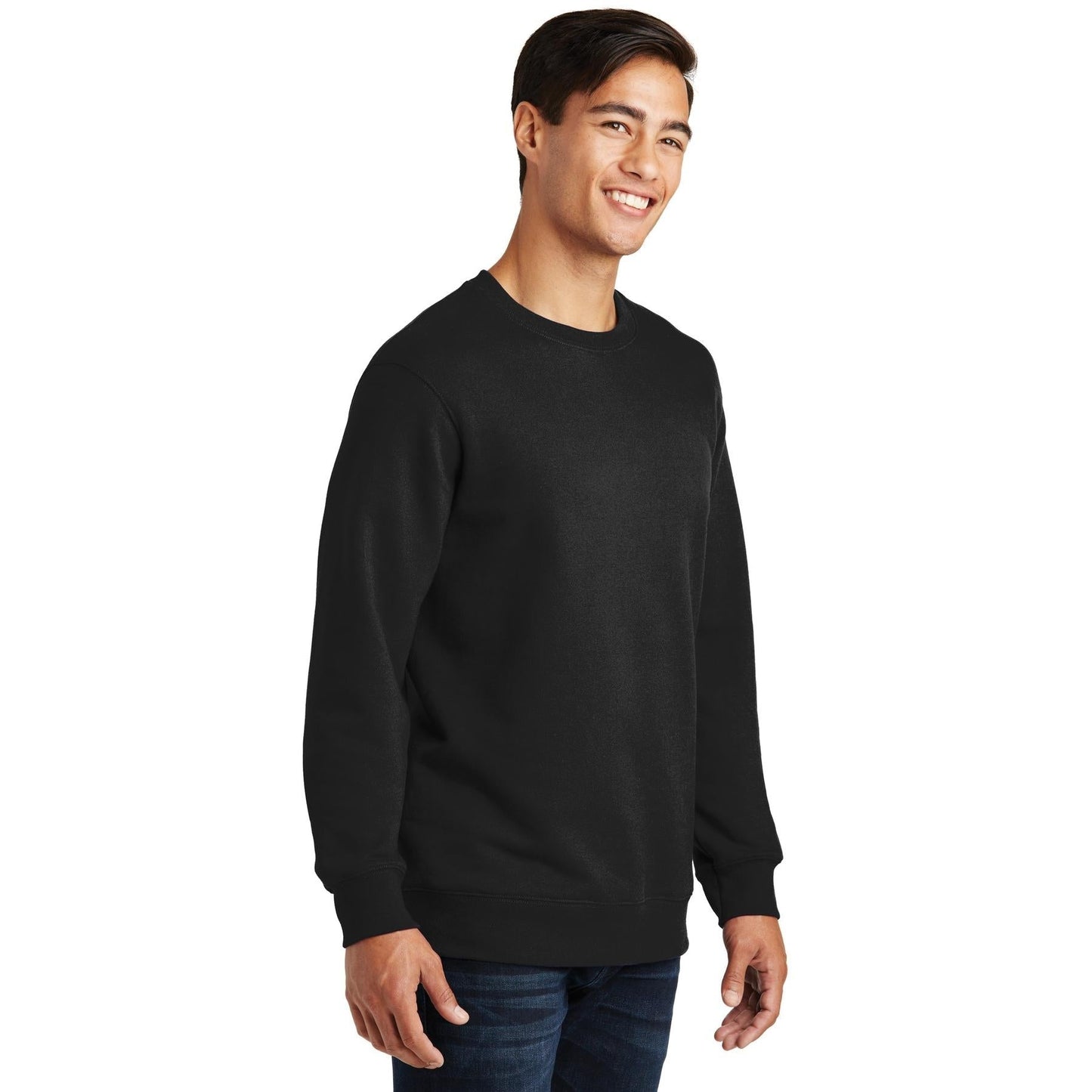 White Fleece Sweatshirt - Port & Company - Soft Touch