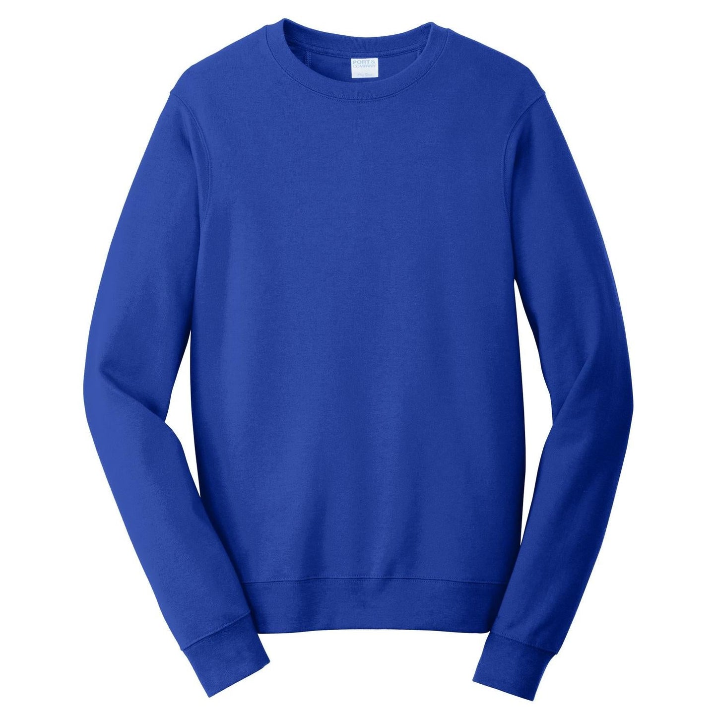 White Fleece Sweatshirt - Port & Company - Soft Touch