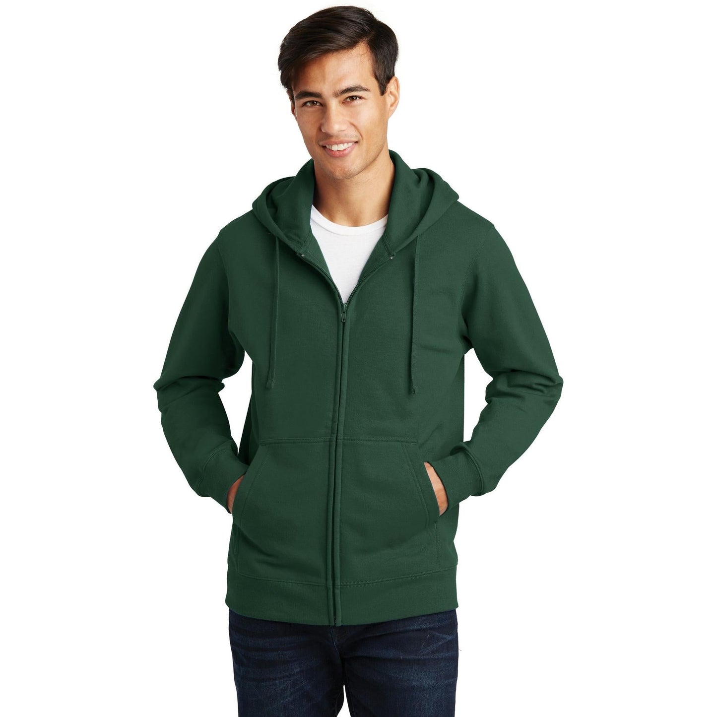 White Sweatshirts - Port & Company - Cozy Hoodie - Quality Comfort