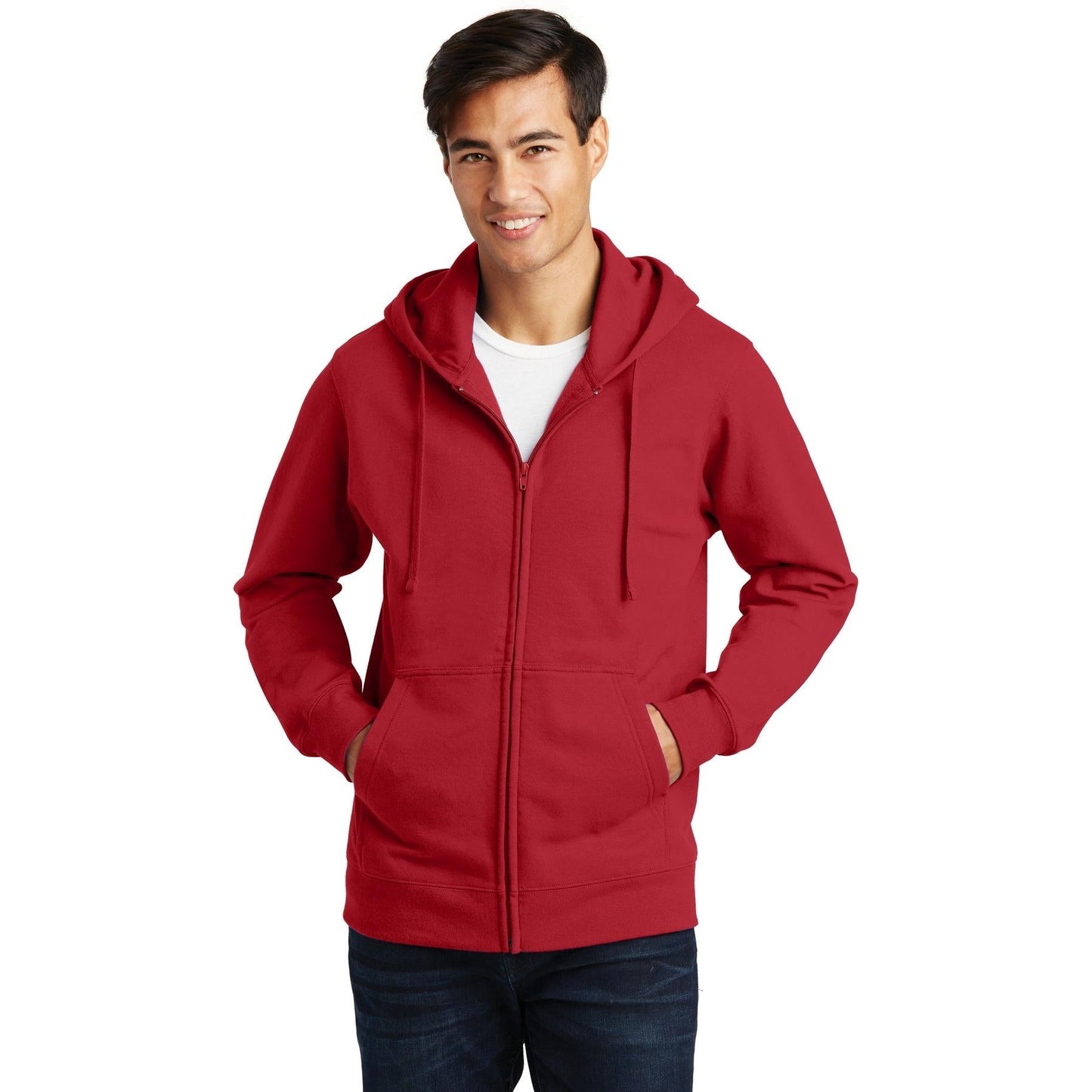 White Sweatshirts - Port & Company - Cozy Hoodie - Quality Comfort