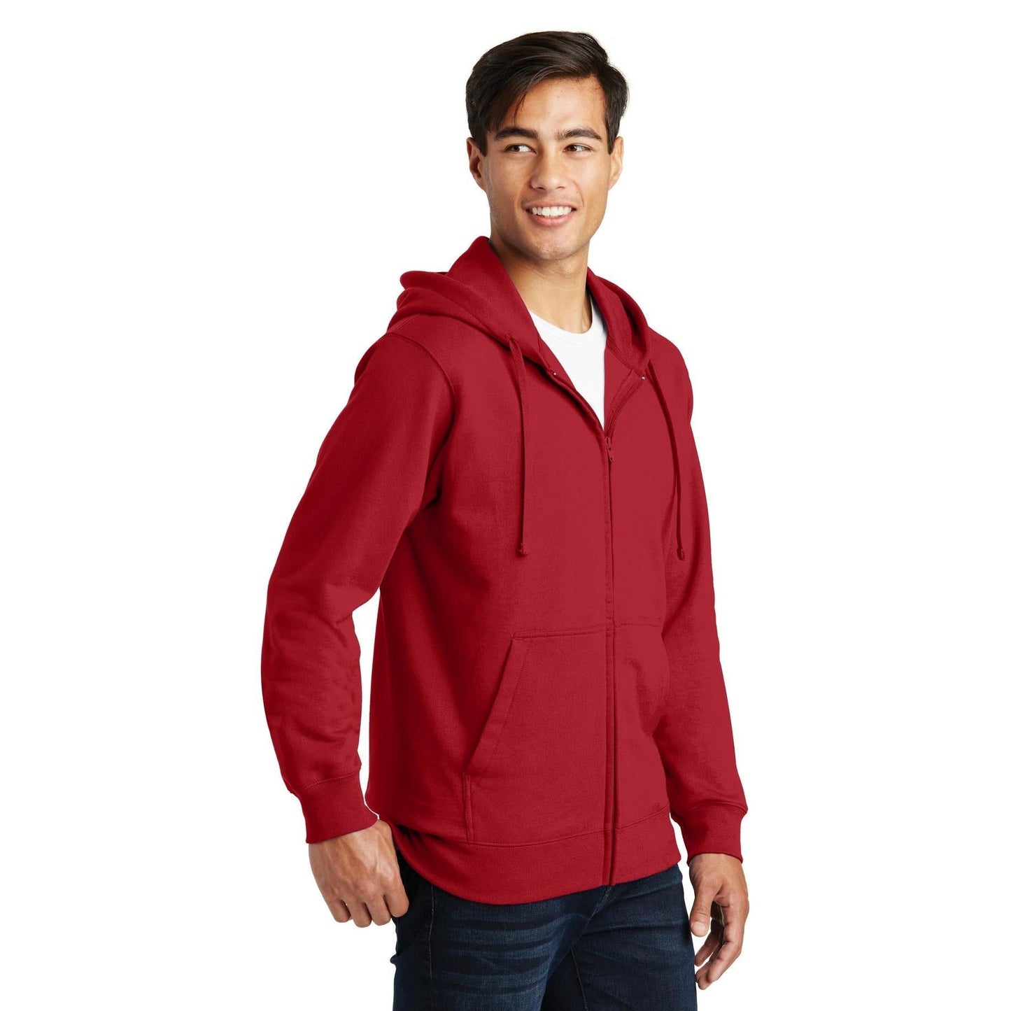 White Sweatshirts - Port & Company - Cozy Hoodie - Quality Comfort