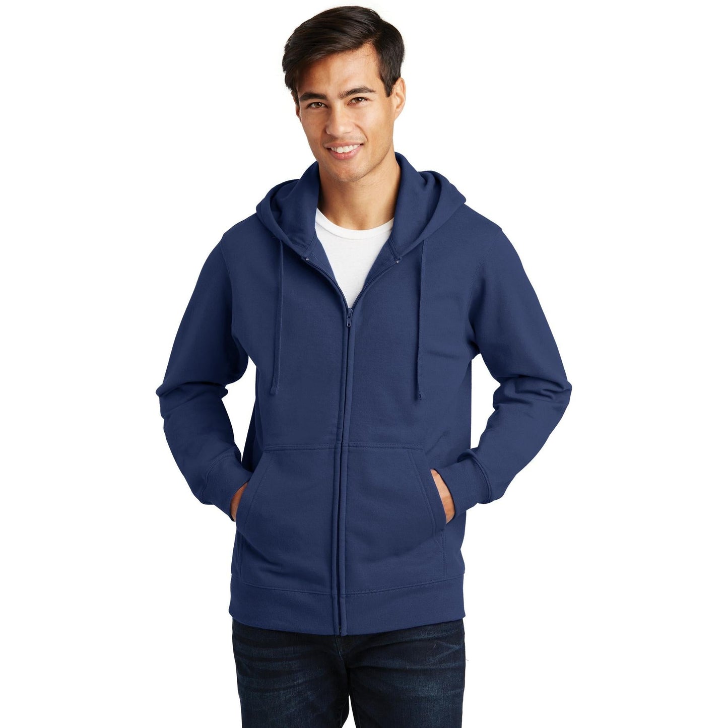 White Sweatshirts - Port & Company - Cozy Hoodie - Quality Comfort