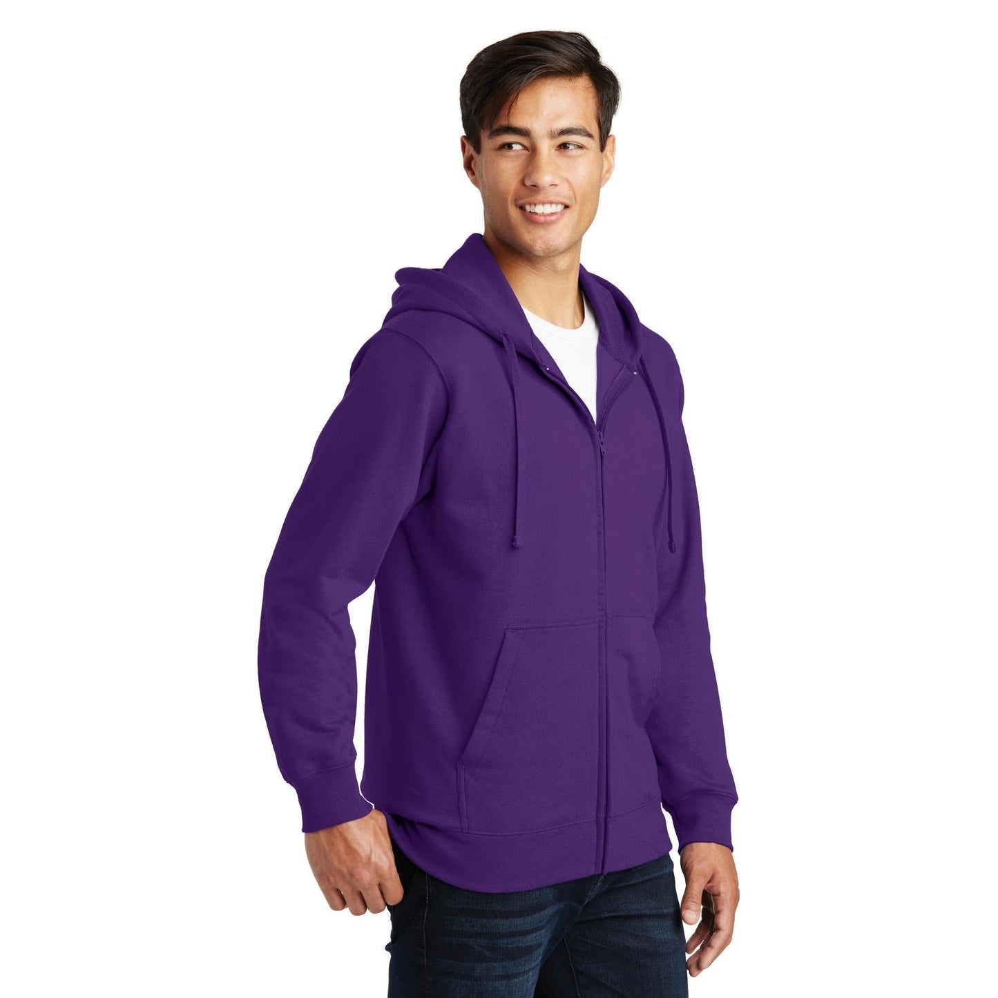 White Sweatshirts - Port & Company - Cozy Hoodie - Quality Comfort