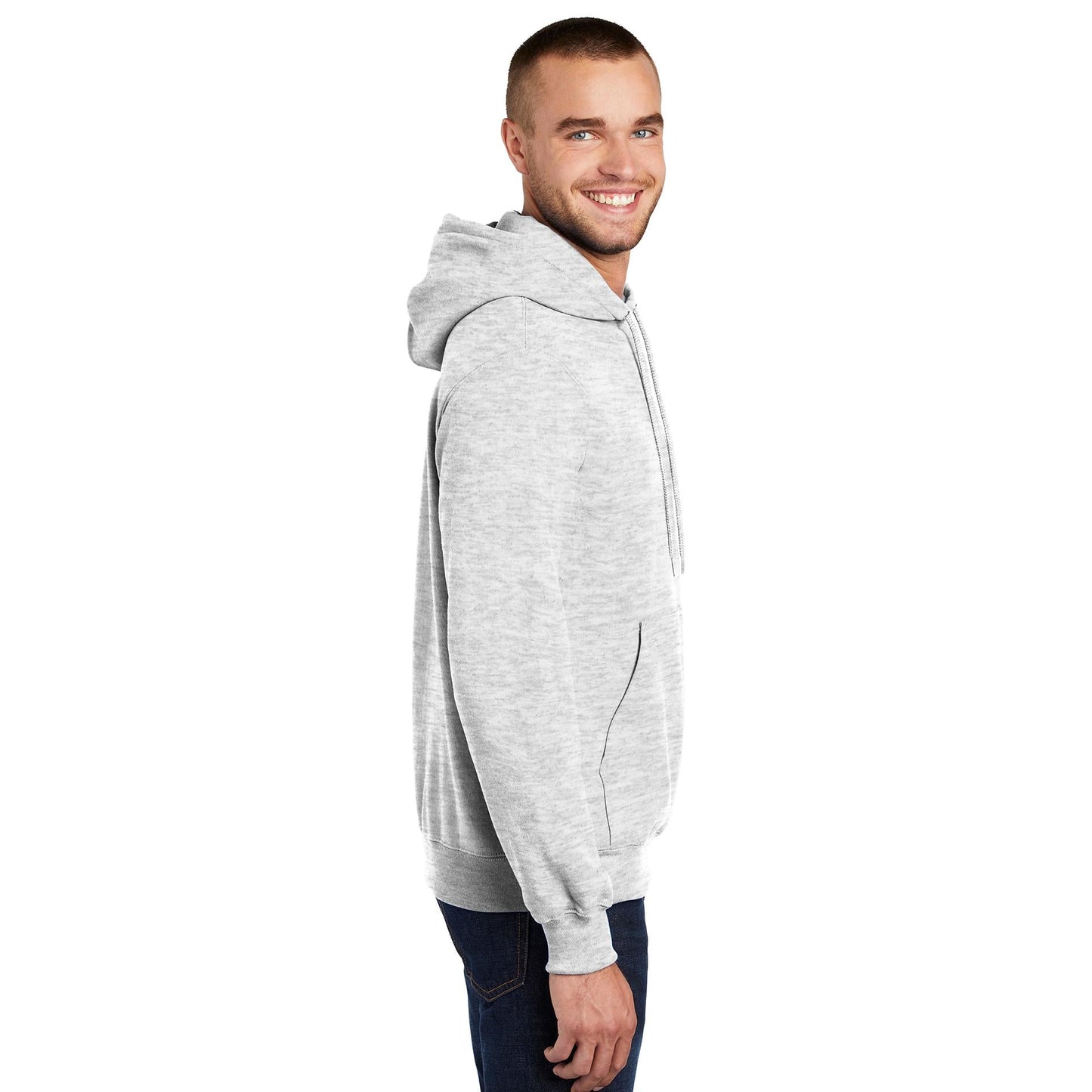 Dark Heather Grey Sweatshirts - Port & Company - Fleece Quality