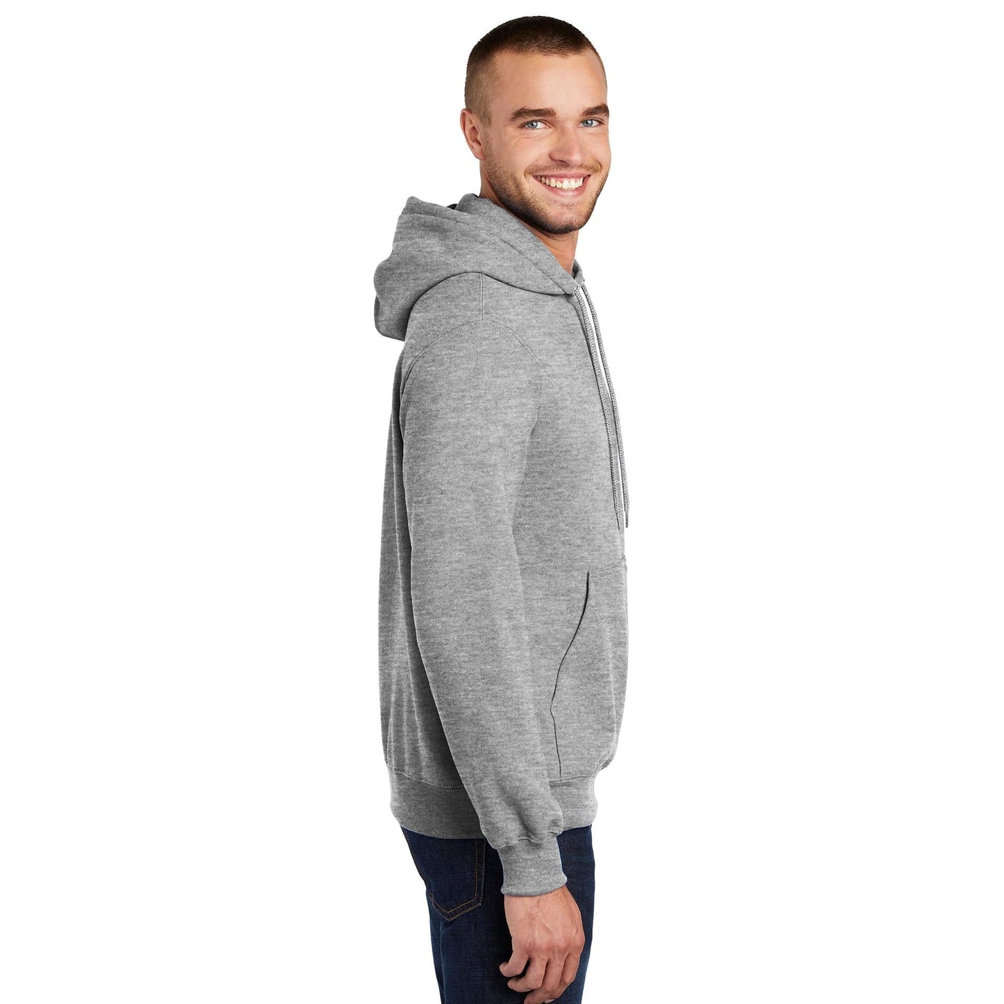 Dark Heather Grey Sweatshirts - Port & Company - Fleece Quality