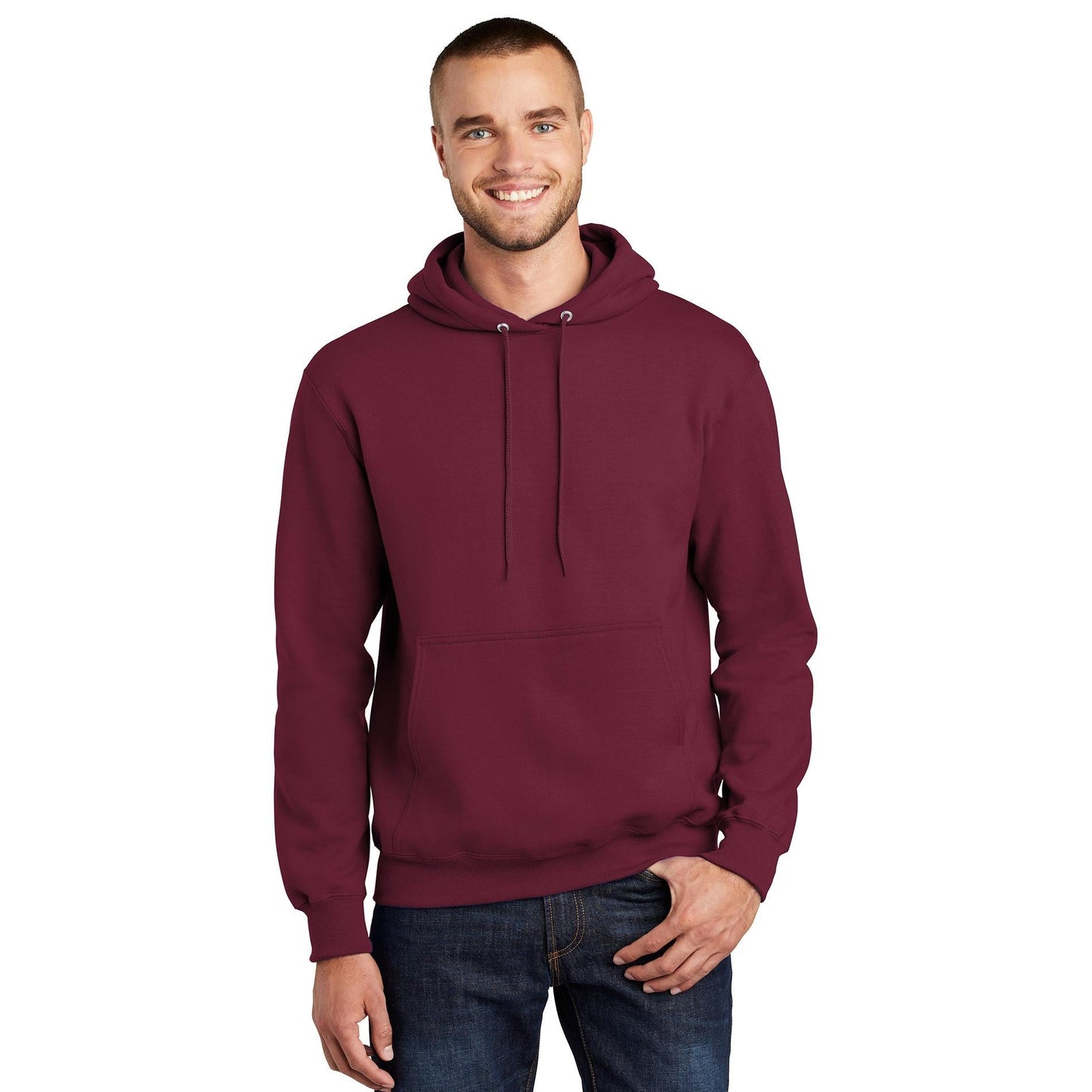 Dark Heather Grey Sweatshirts - Port & Company - Fleece Quality