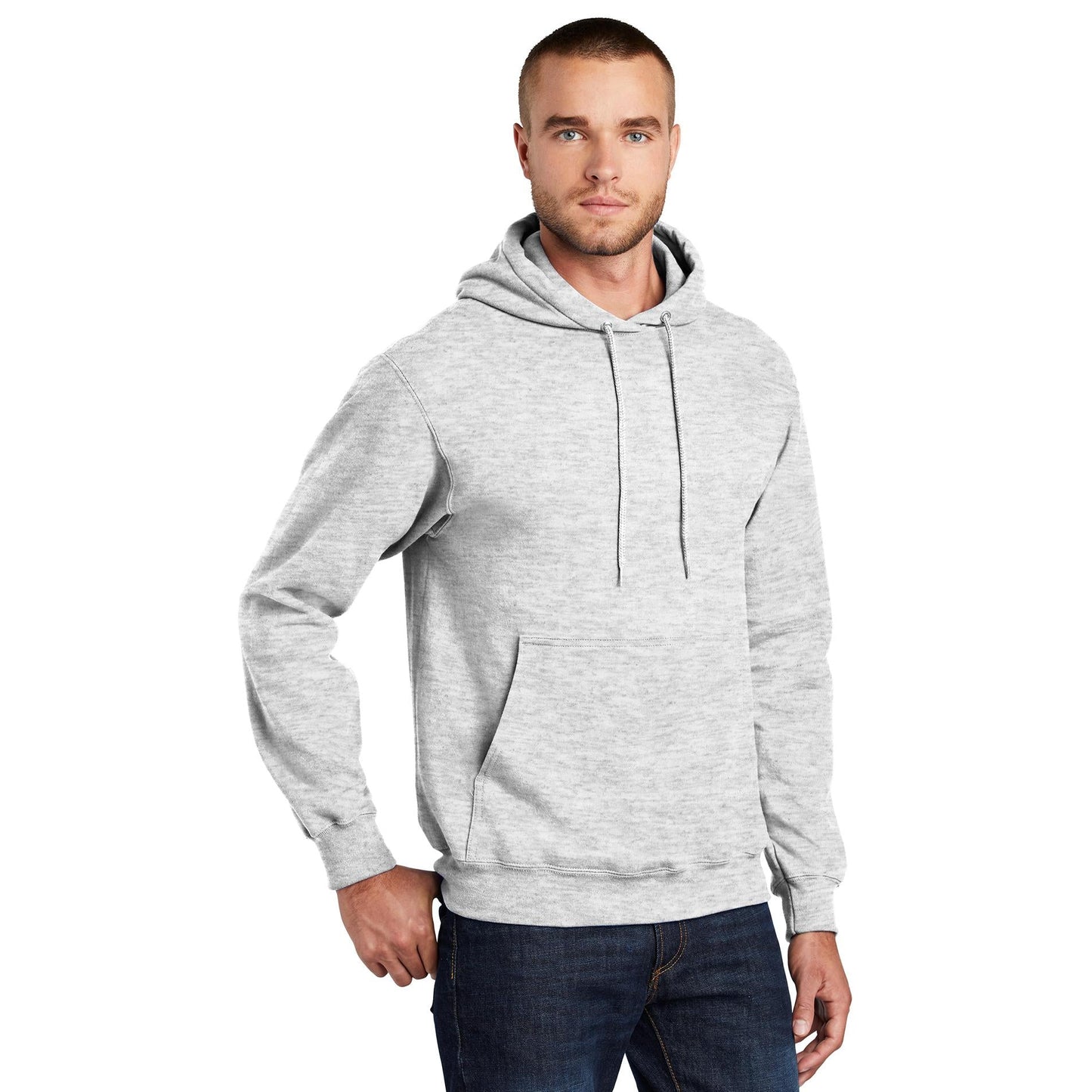 White Sweatshirts - Port & Company - Soft Fleece Hoodie
