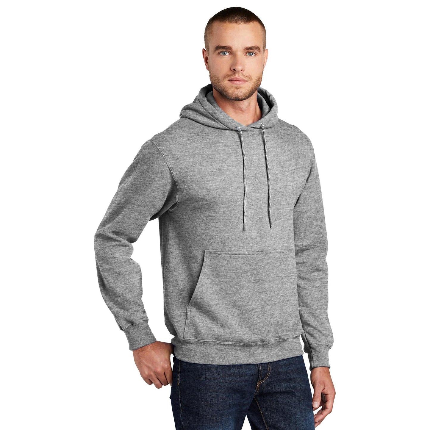 White Sweatshirts - Port & Company - Soft Fleece Hoodie