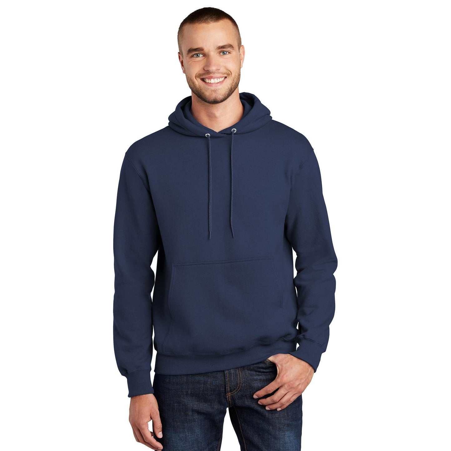 White Sweatshirts - Port & Company - Soft Fleece Hoodie
