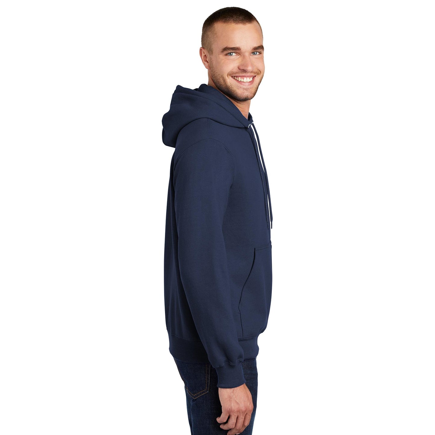 White Sweatshirts - Port & Company - Soft Fleece Hoodie