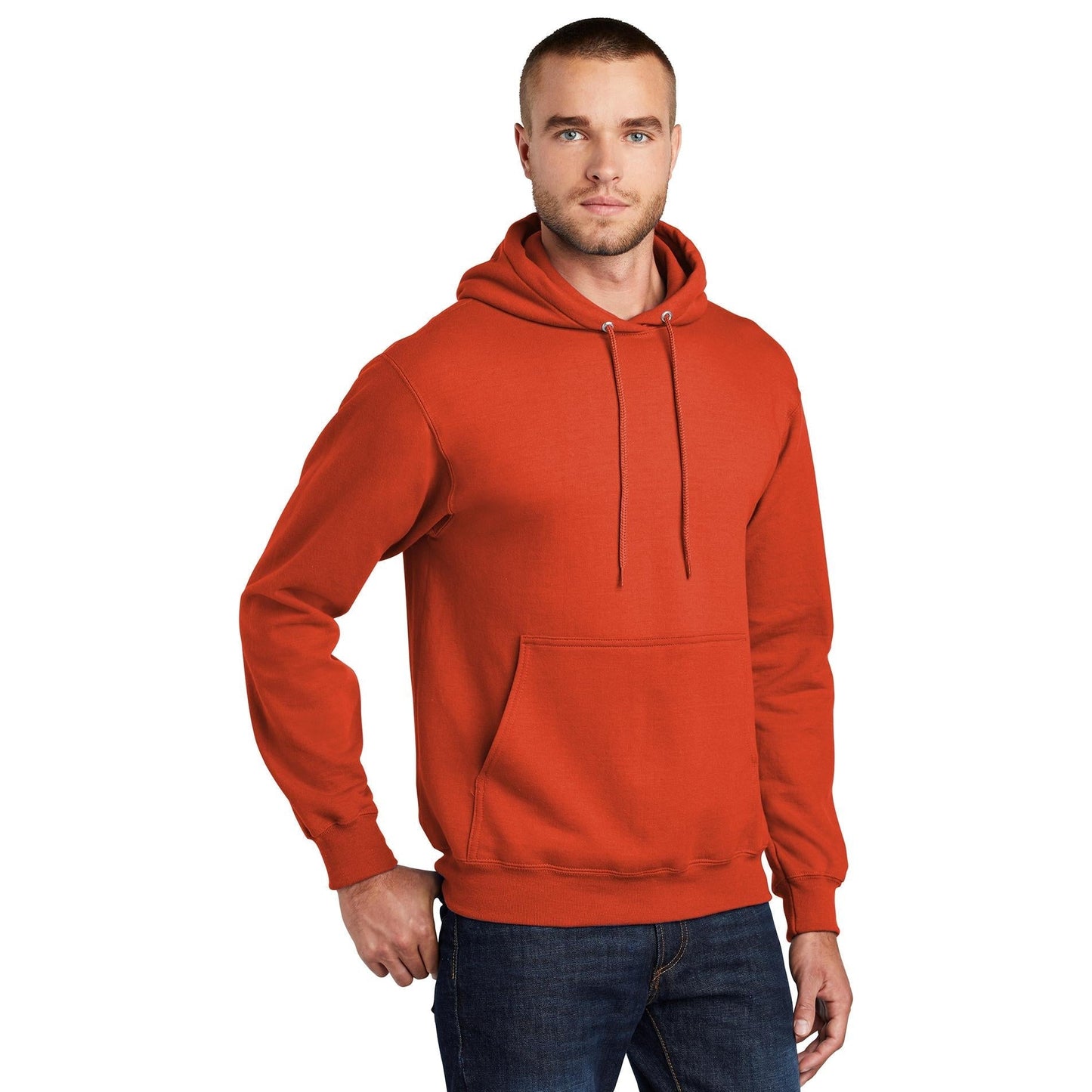 White Sweatshirts - Port & Company - Soft Fleece Hoodie