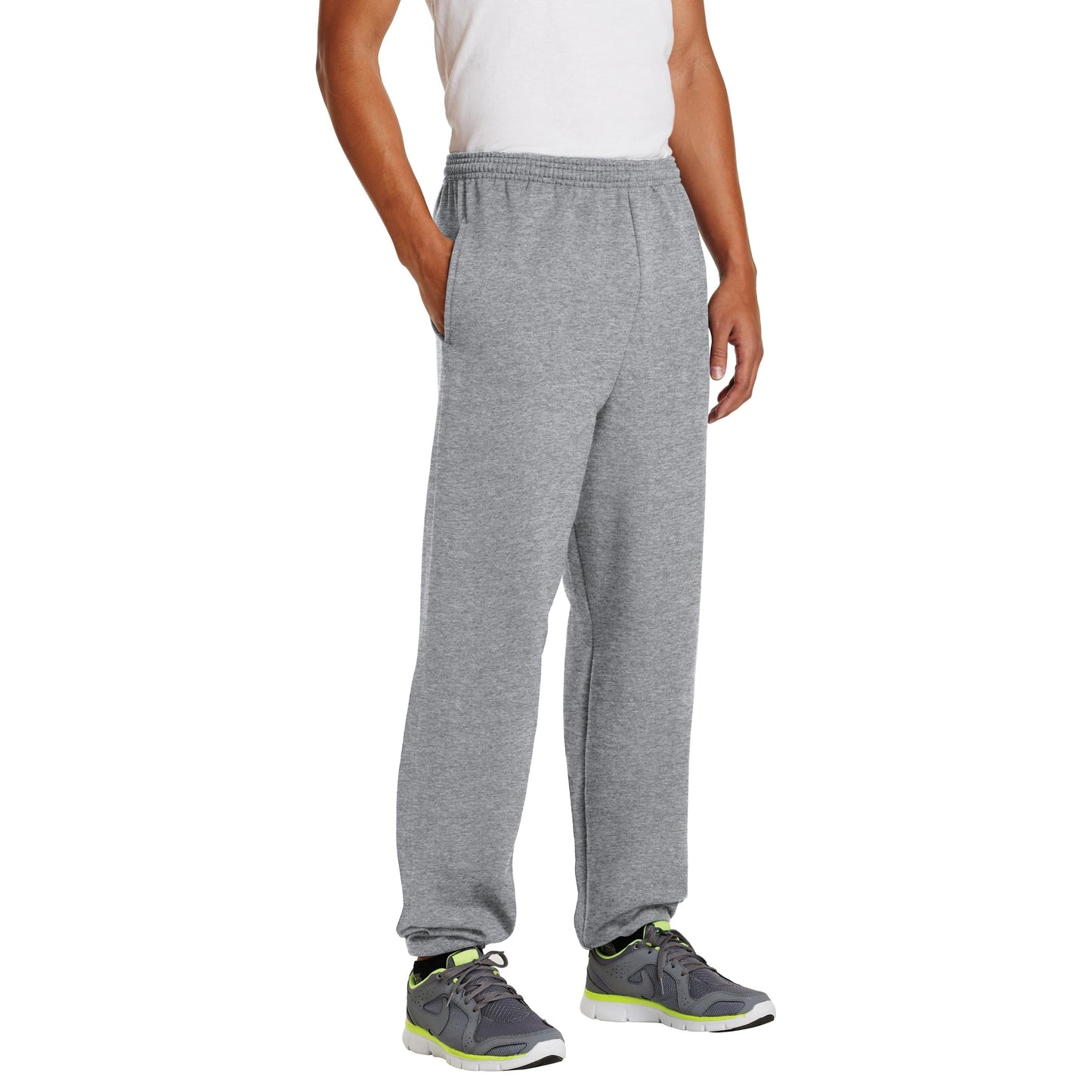 Athletic Heather Sweatpants - Port & Company - Soft Fleece