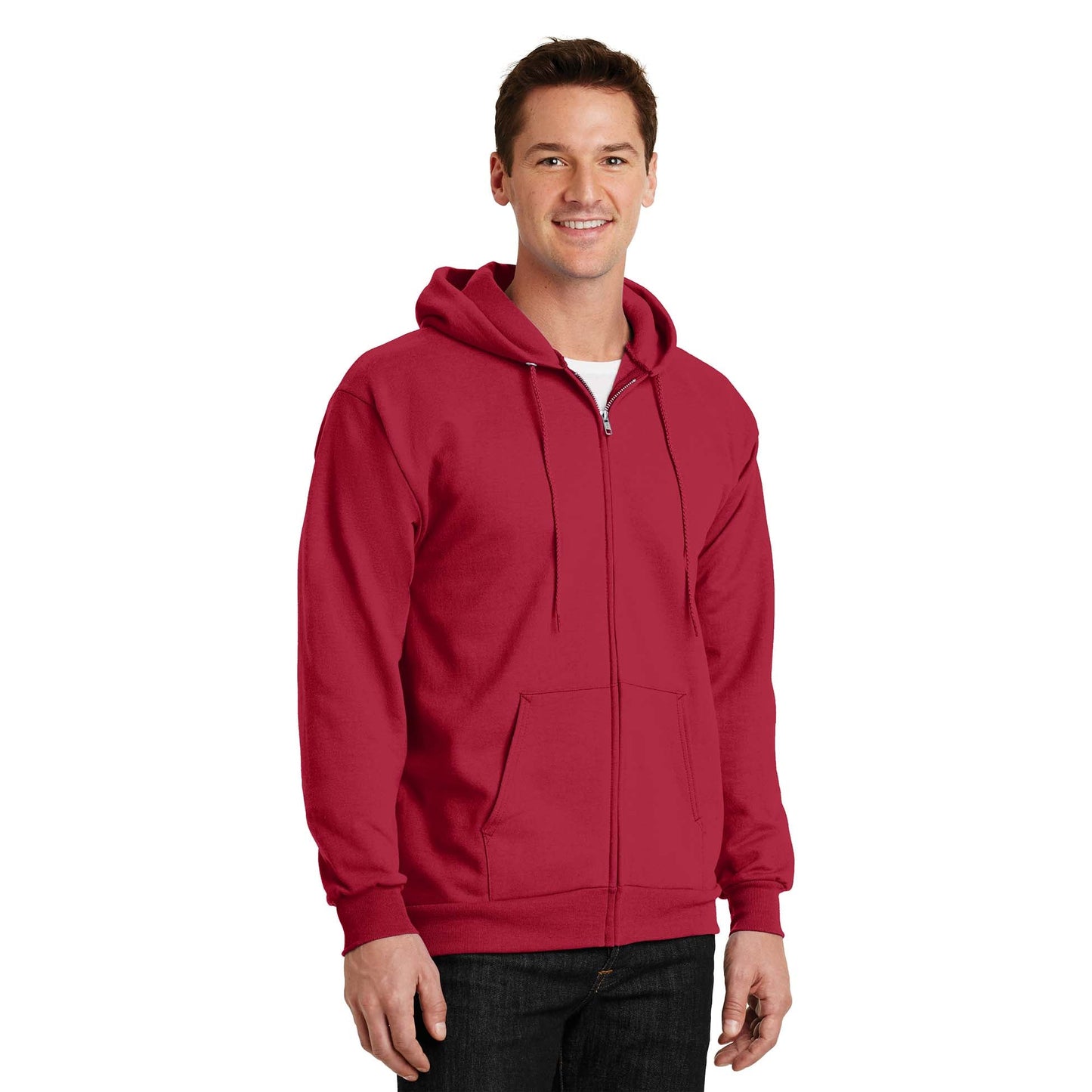 Ash Sweatshirts - Cozy Zip Hoodie - Port & Company - Fleece