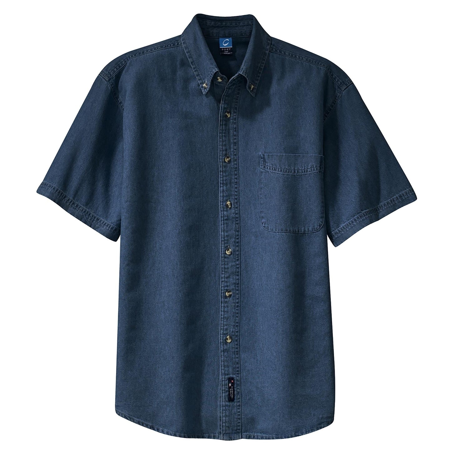 Faded Blue Denim Shirt - Port & Company - Durable Style