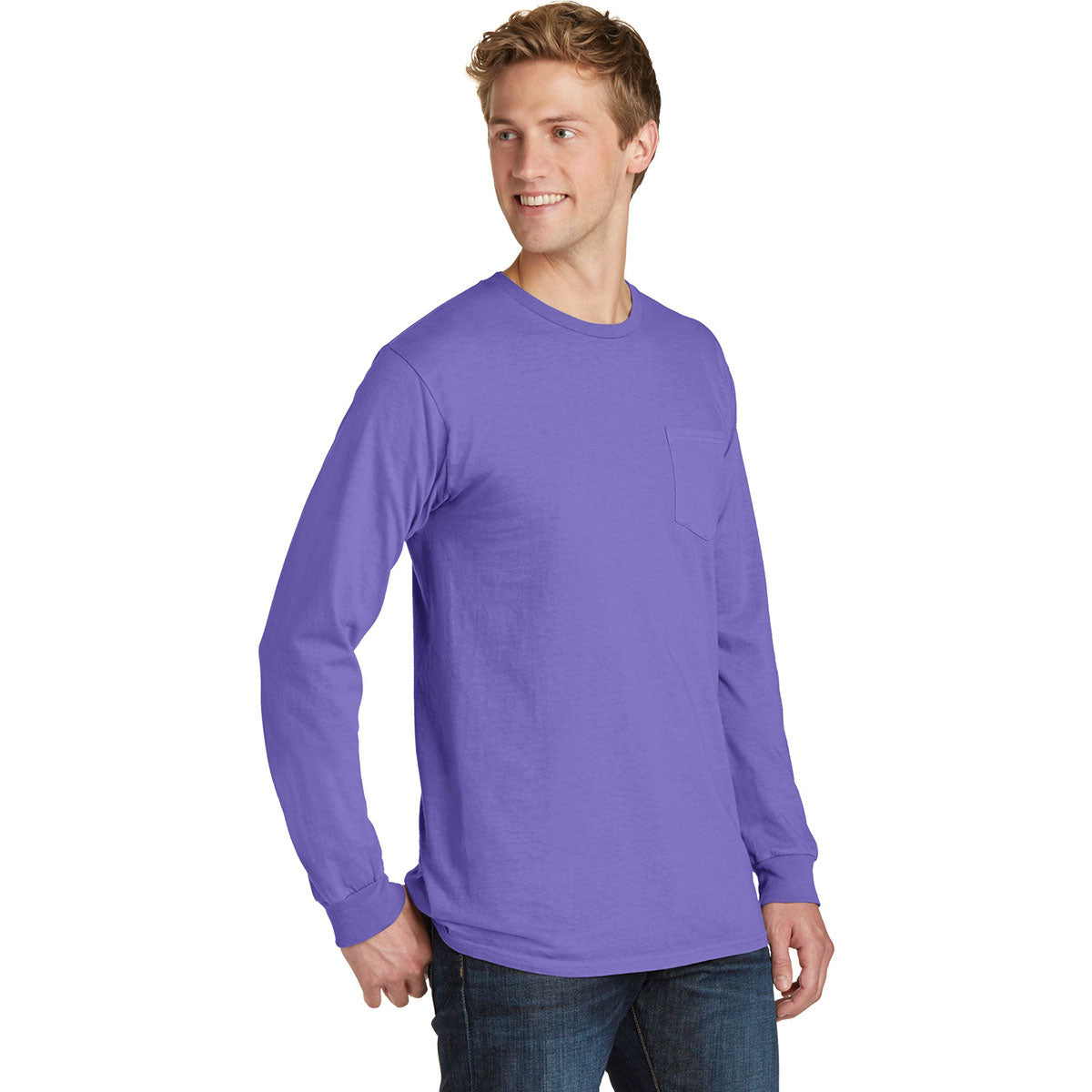 Amethyst T-Shirt - Port & Company - Pocket Tee