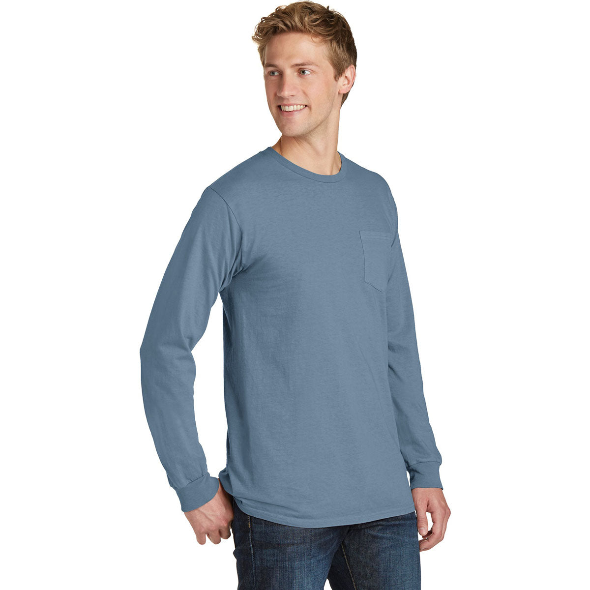 Amethyst T-Shirt - Port & Company - Pocket Tee