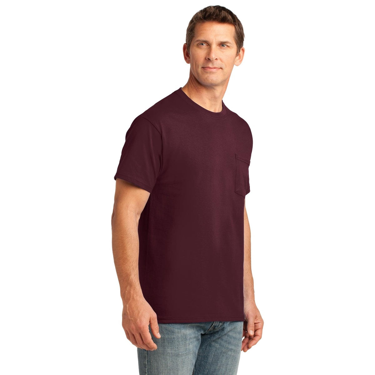 Ash T-Shirts - Soft Pocket Tee - Port & Company - Cozy Fit