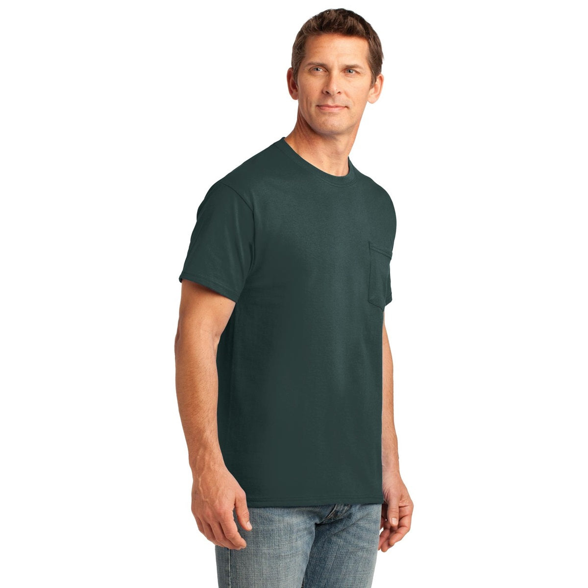 Ash T-Shirts - Soft Pocket Tee - Port & Company - Cozy Fit