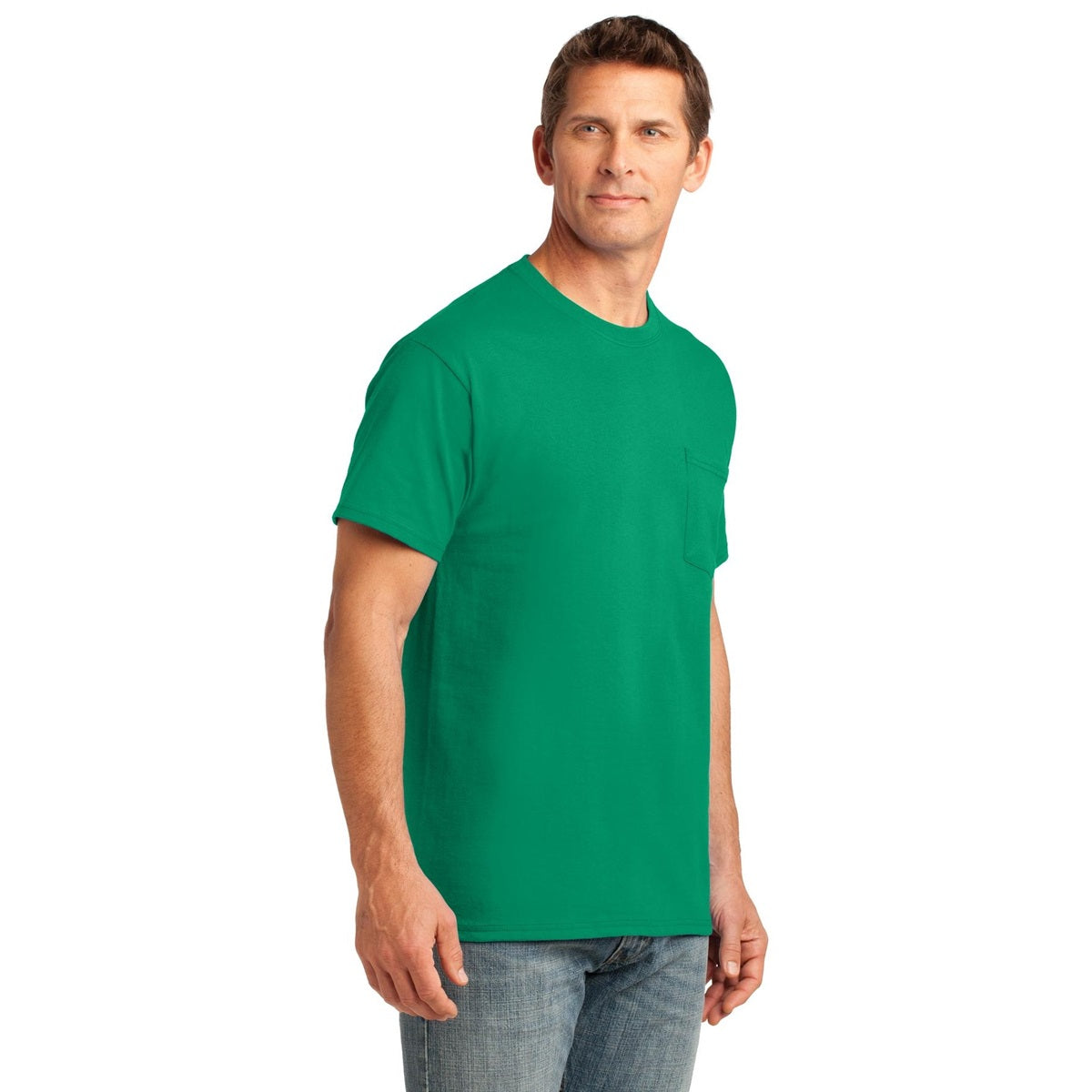 Ash T-Shirts - Soft Pocket Tee - Port & Company - Cozy Fit