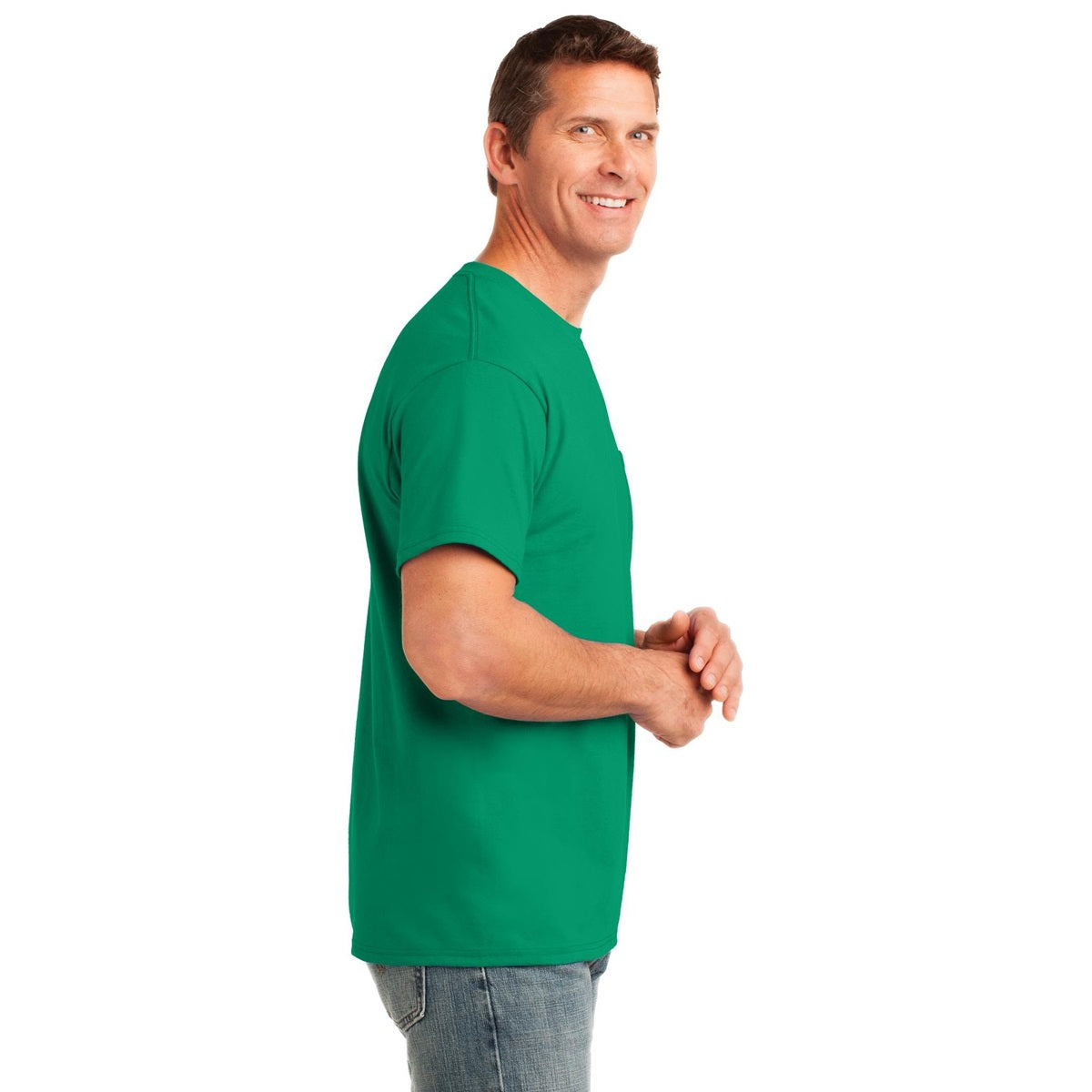 Ash T-Shirts - Soft Pocket Tee - Port & Company - Cozy Fit