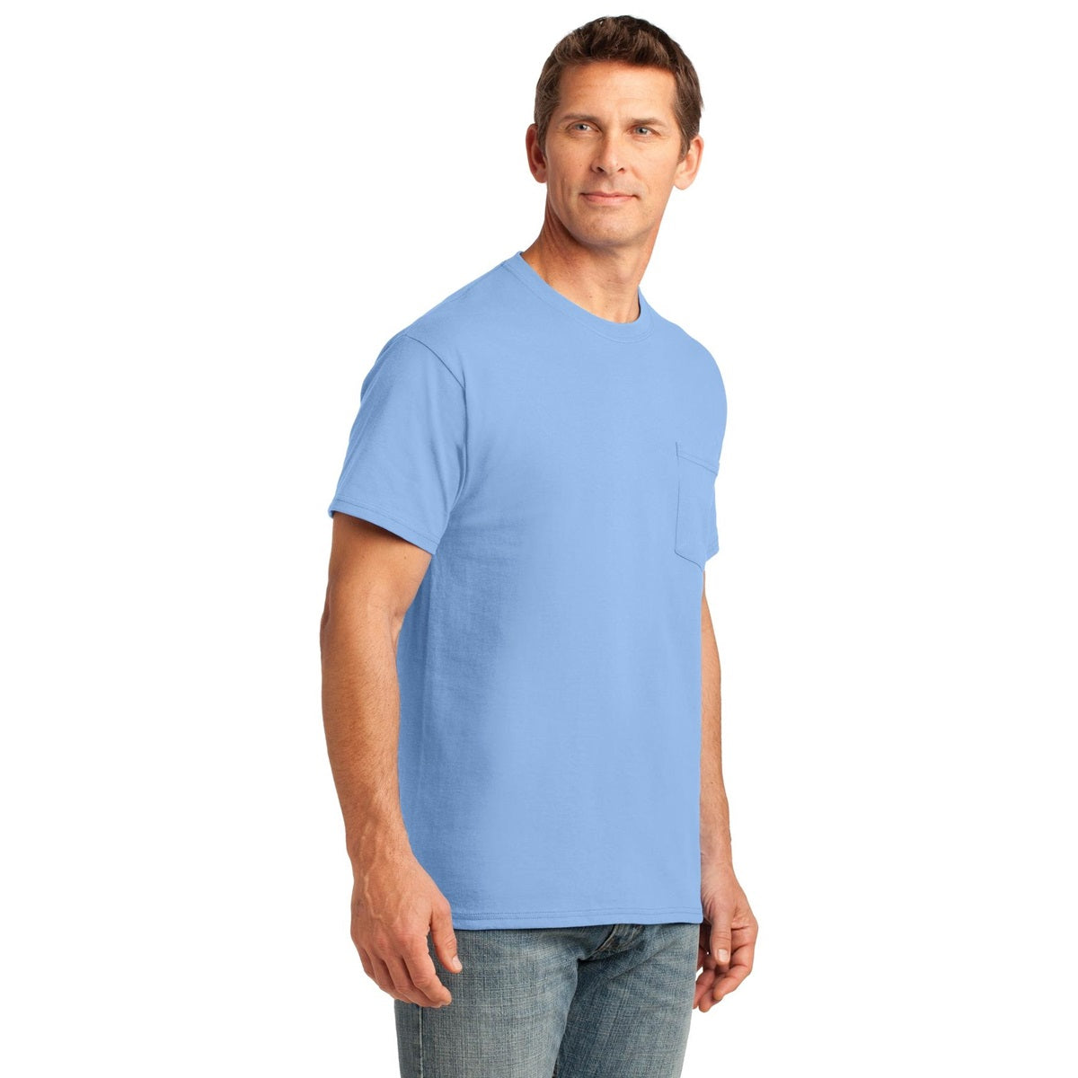 Ash T-Shirts - Soft Pocket Tee - Port & Company - Cozy Fit