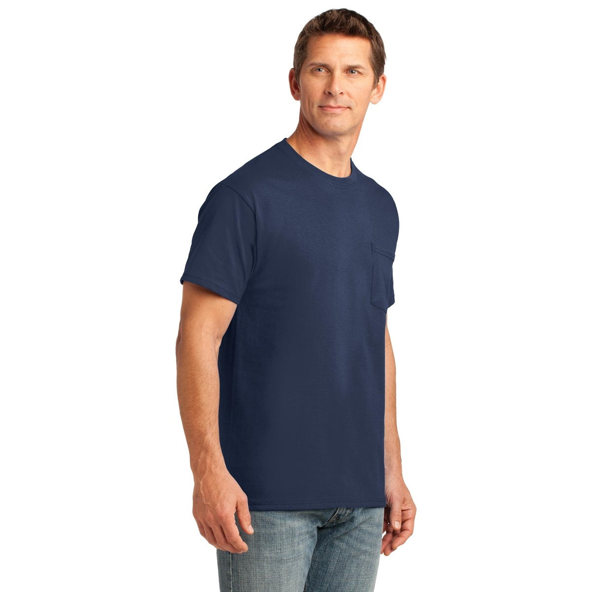 Ash T-Shirts - Soft Pocket Tee - Port & Company - Cozy Fit