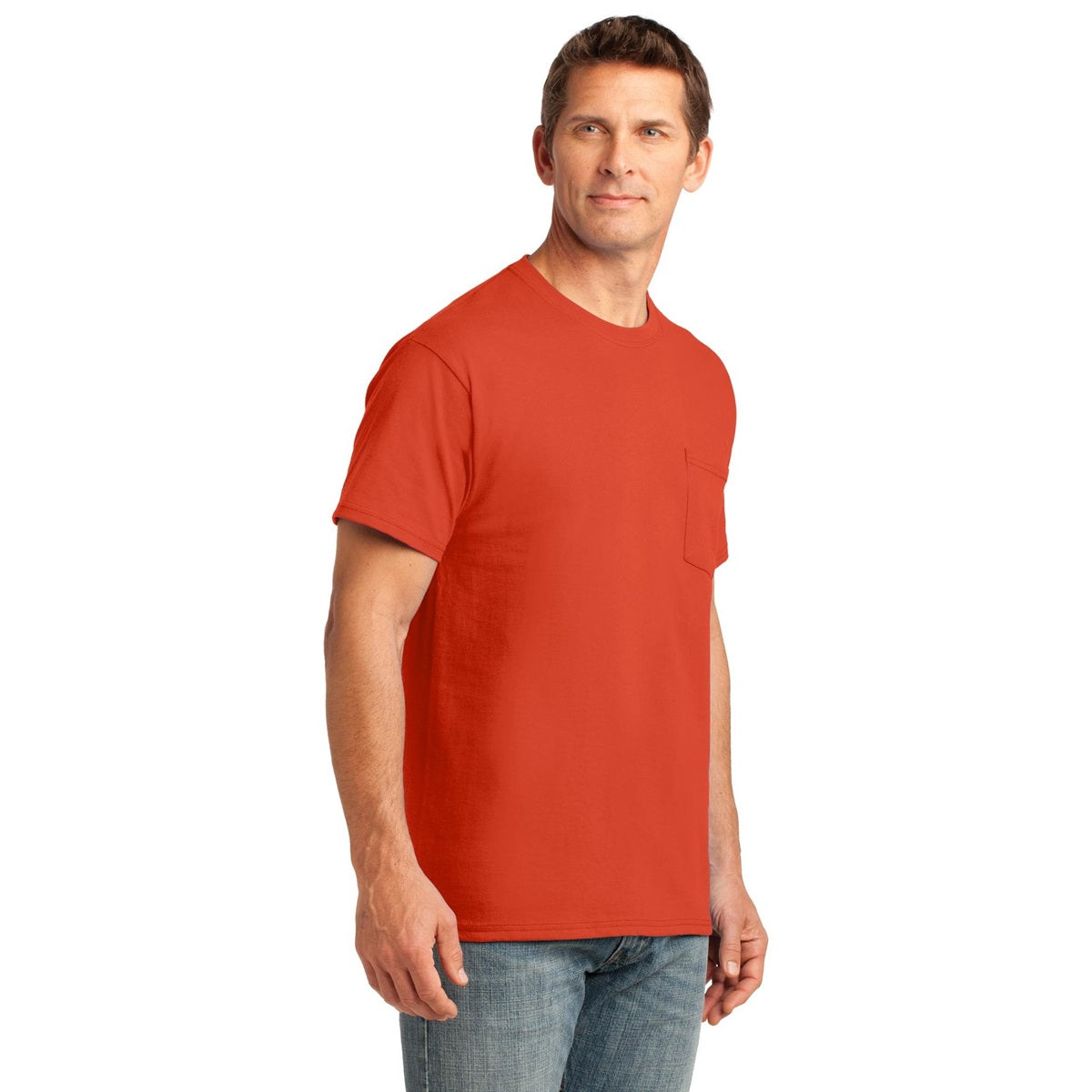 Ash T-Shirts - Soft Pocket Tee - Port & Company - Cozy Fit