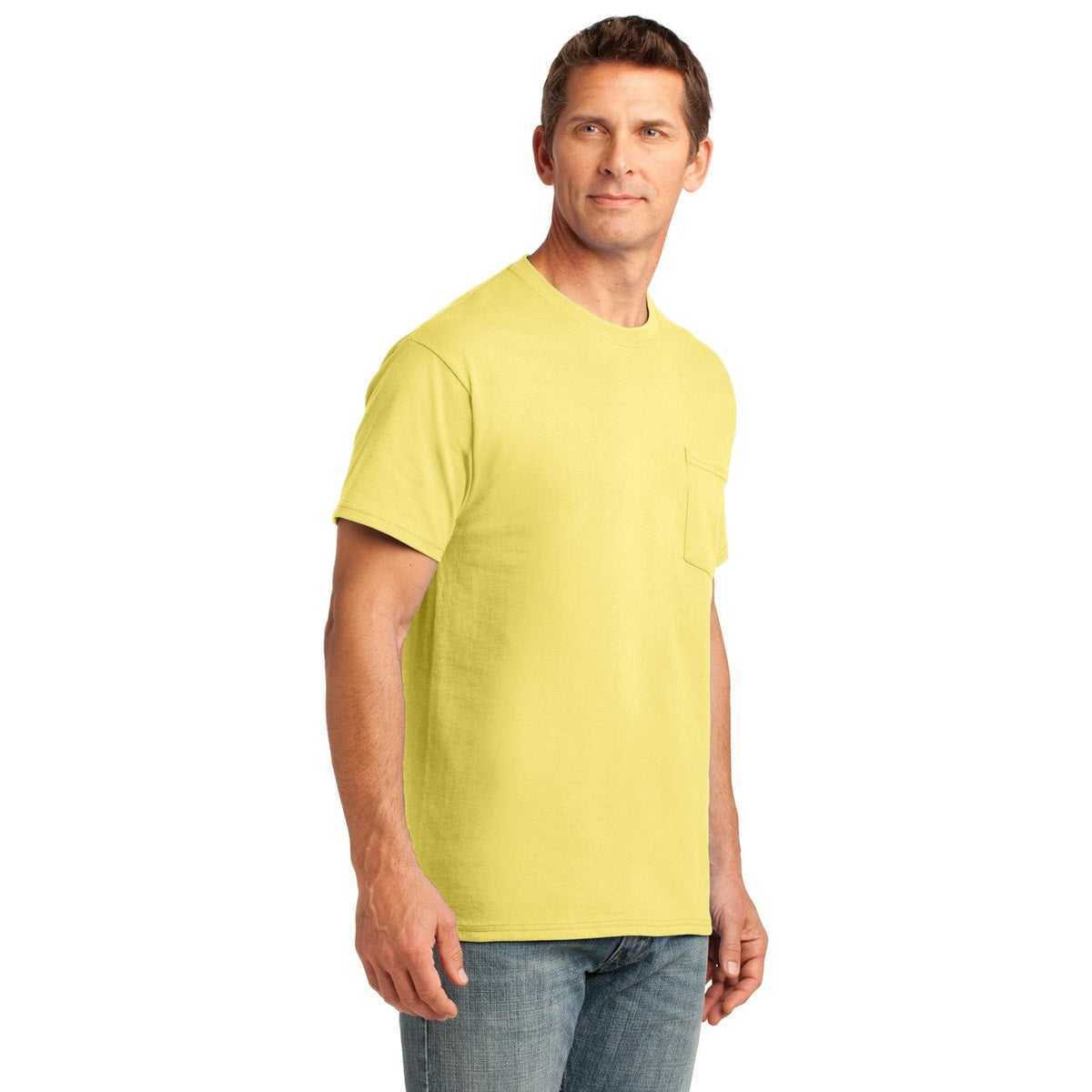 Ash T-Shirts - Soft Pocket Tee - Port & Company - Cozy Fit