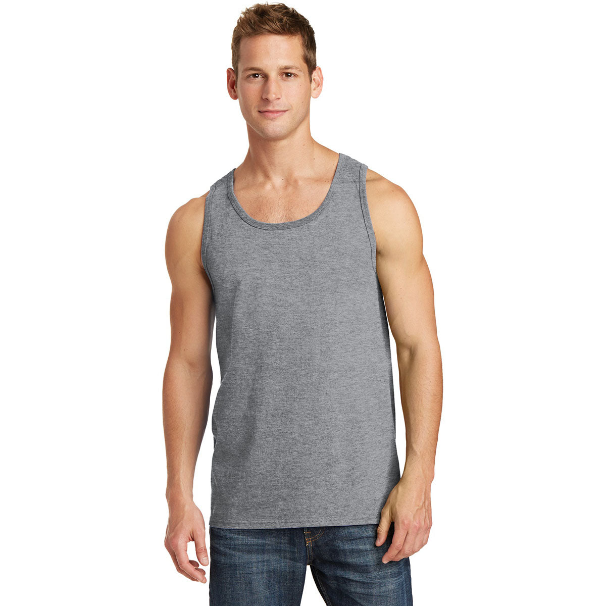 Athletic Heather Tank Tops - Port & Company - Soft Cotton