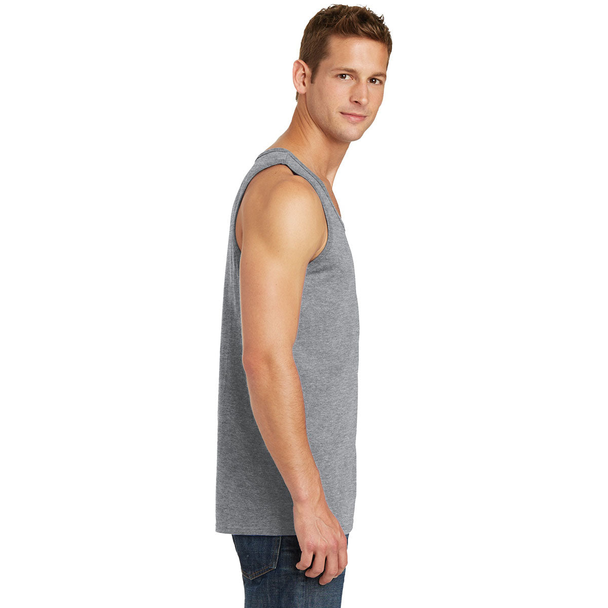 Athletic Heather Tank Tops - Port & Company - Soft Cotton